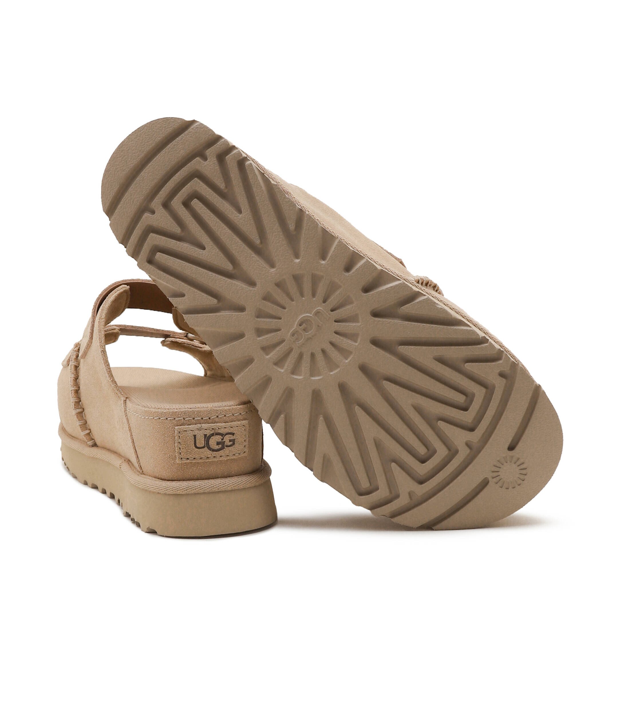 UGG Șlapi GOLDENSTAR HI SLIDE | piele întoarsă