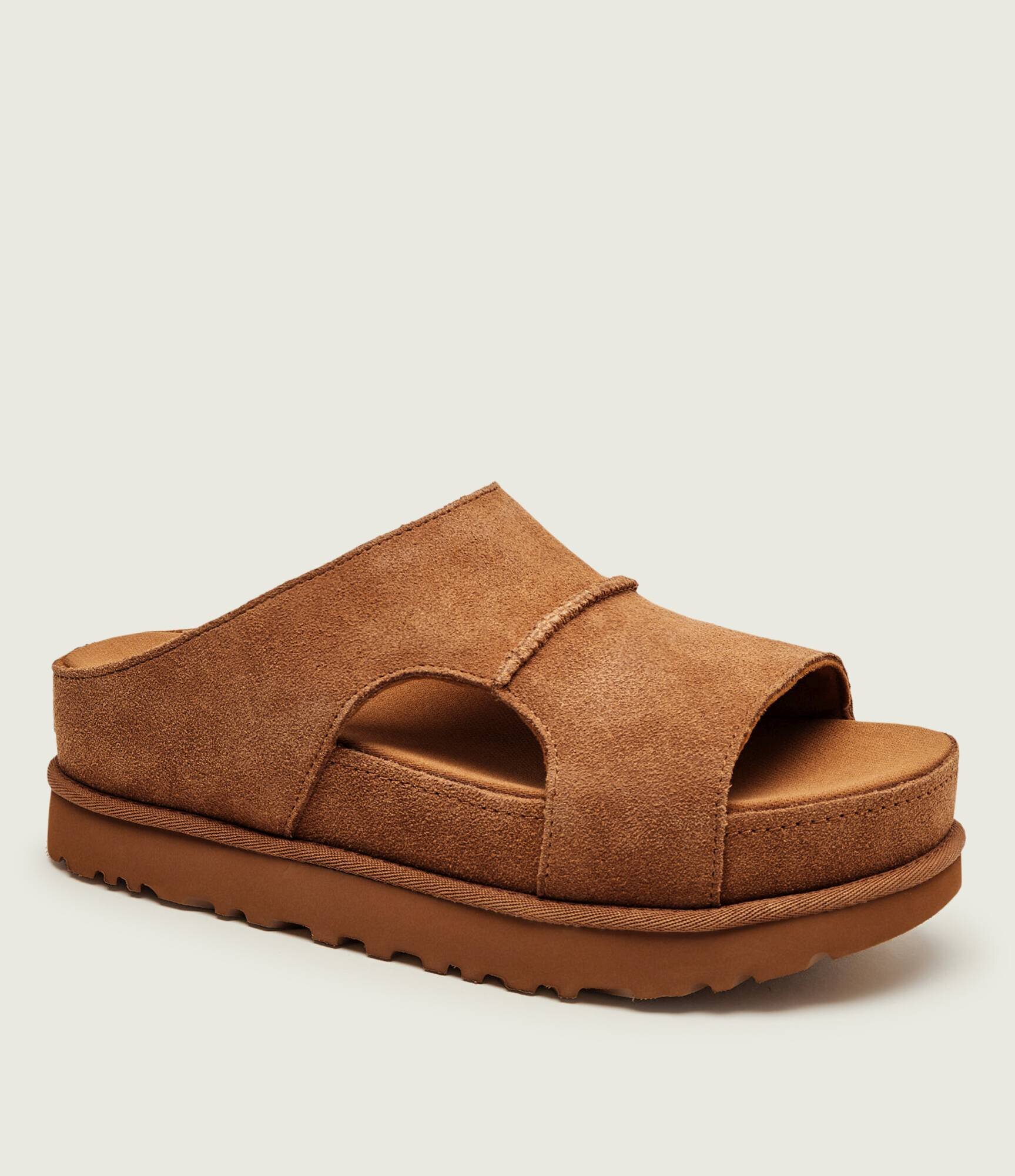 UGG Șlapi W GOLDENSTAR | piele întoarsă