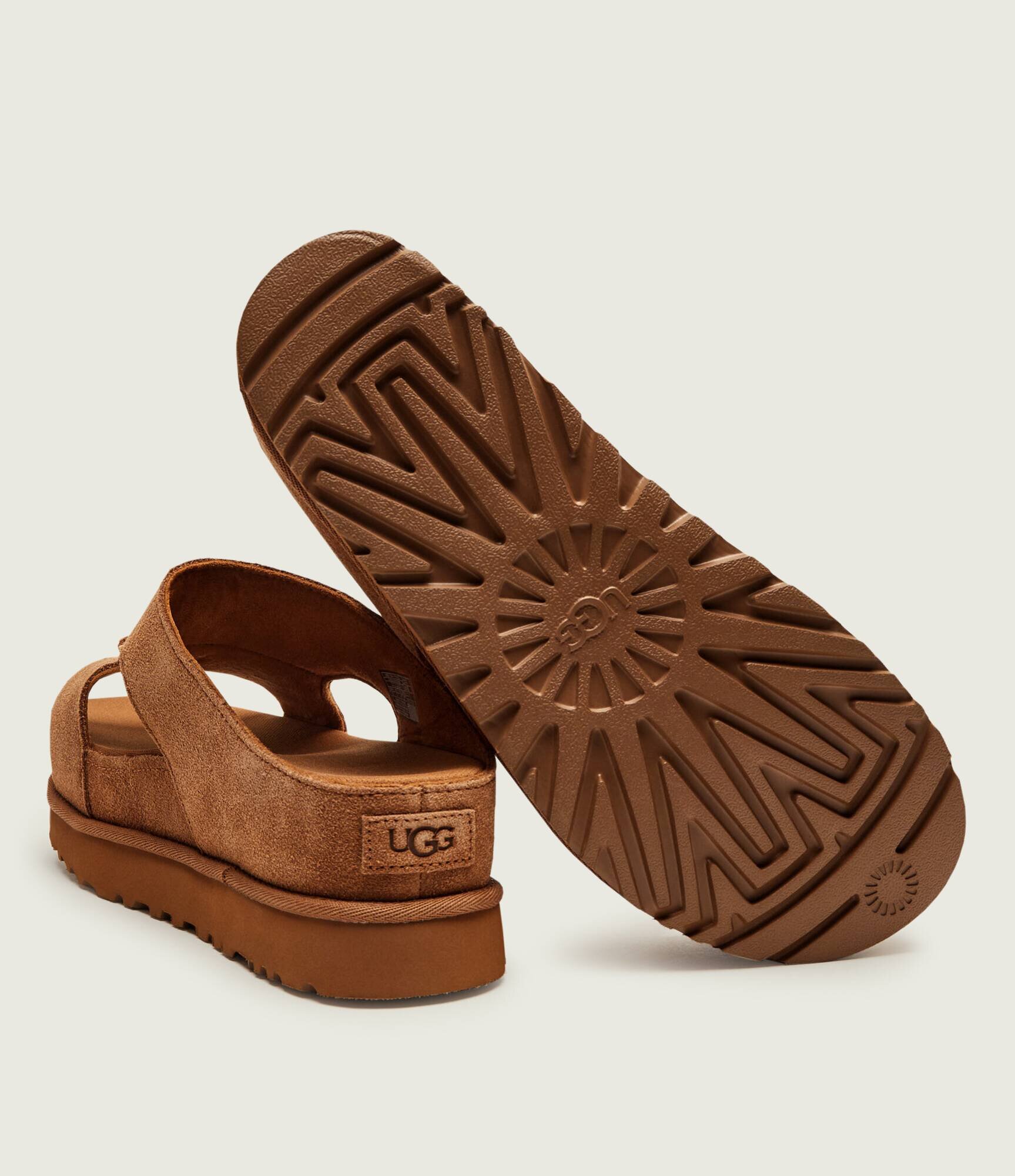 UGG Șlapi W GOLDENSTAR | piele întoarsă