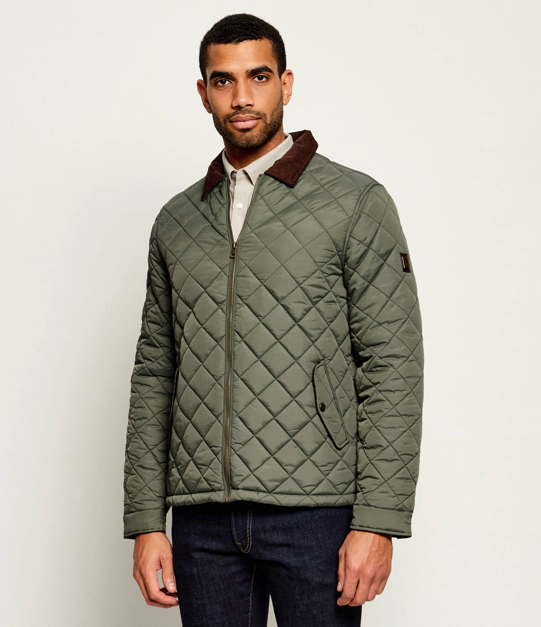 US Polo Assn Geacă Diamond Quilt | regular fit | catifea reiată