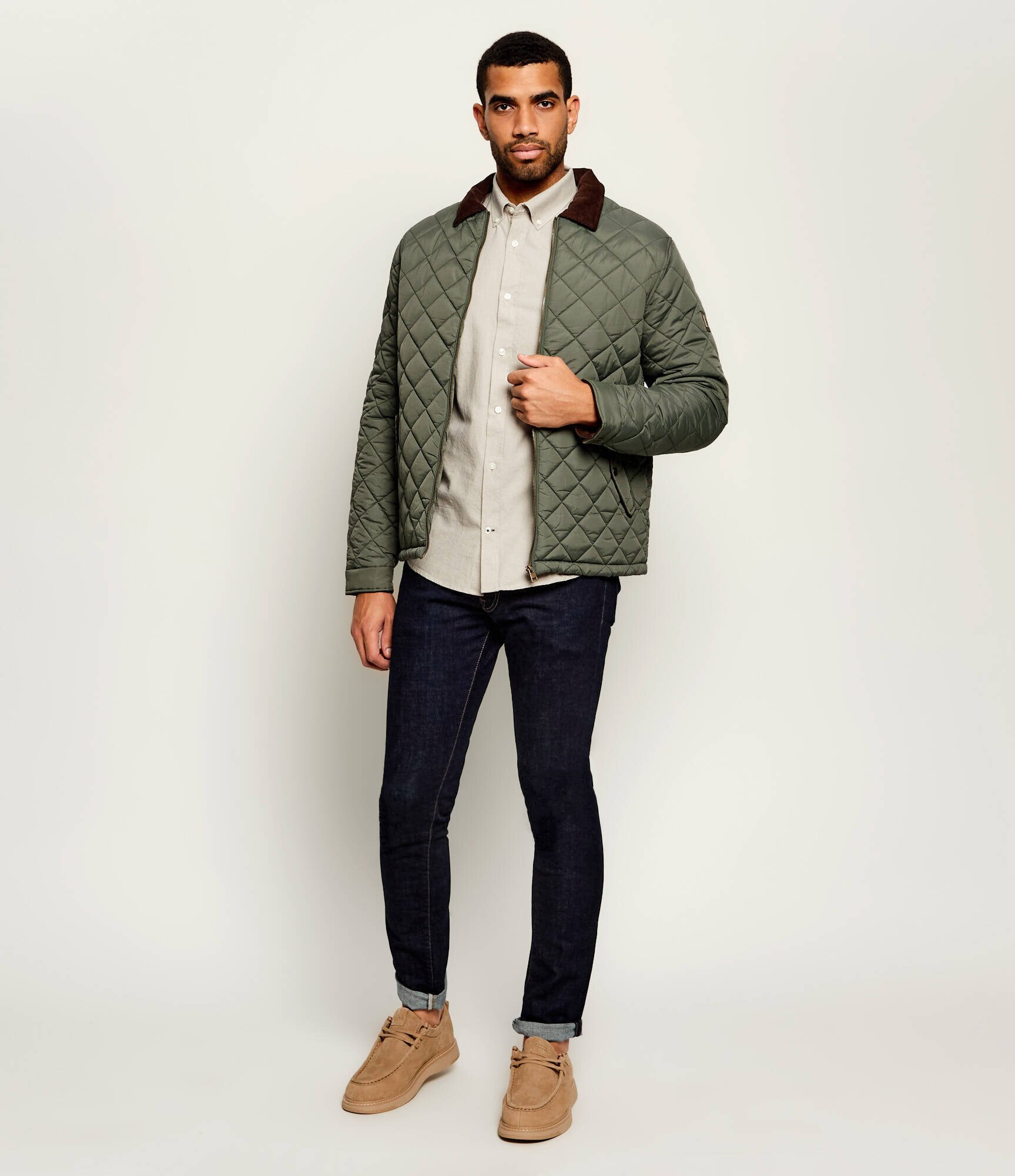 US Polo Assn Geacă Diamond Quilt | regular fit | catifea reiată