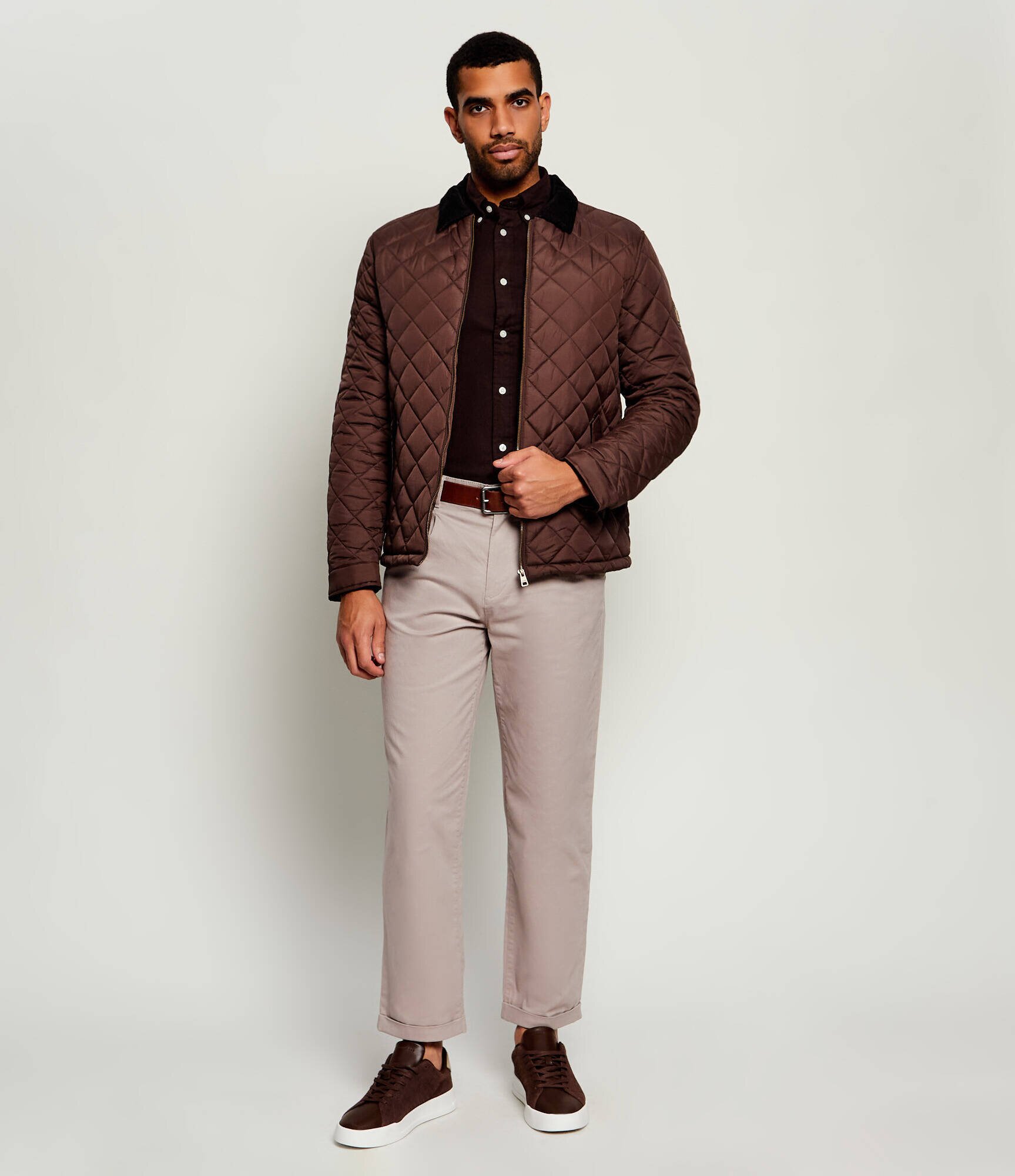 US Polo Assn Geacă Diamond Quilt | regular fit | catifea reiată