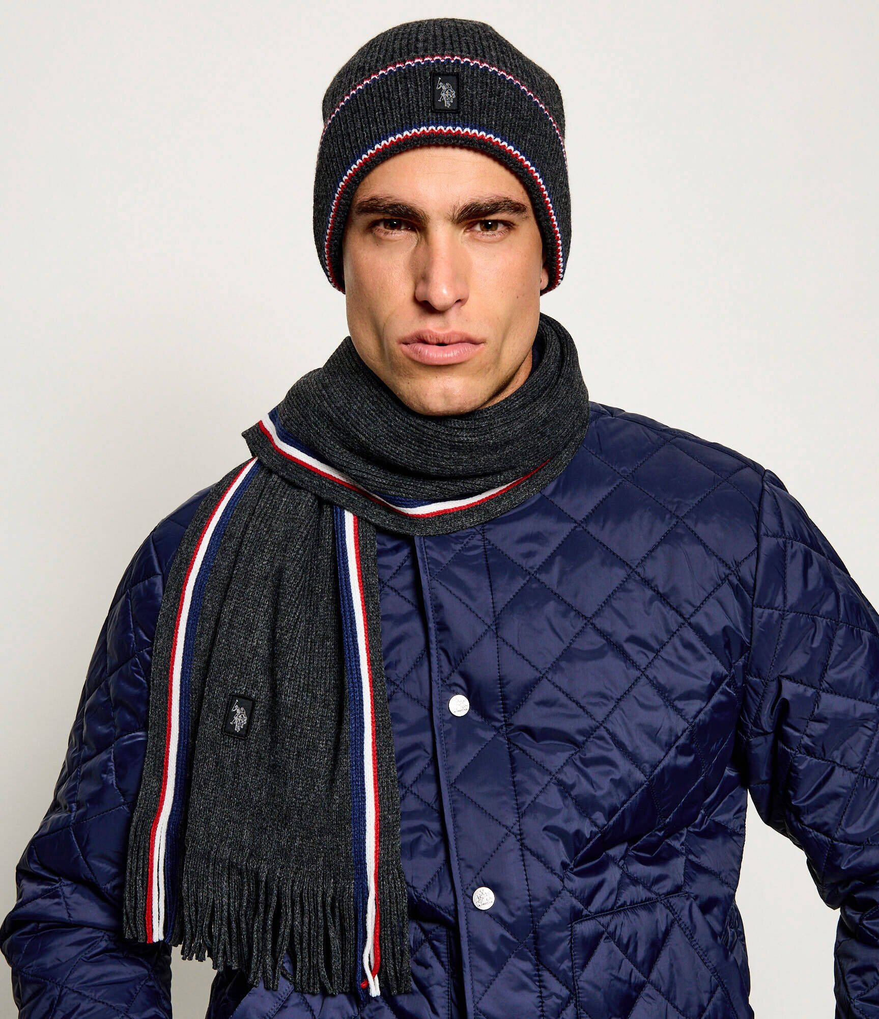 US Polo Assn Șal + căciulă