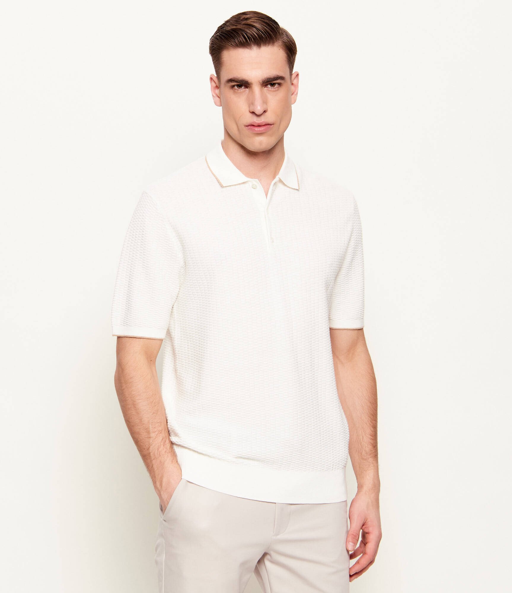 van Laack Polo | regular fit cu adaos de cașmir