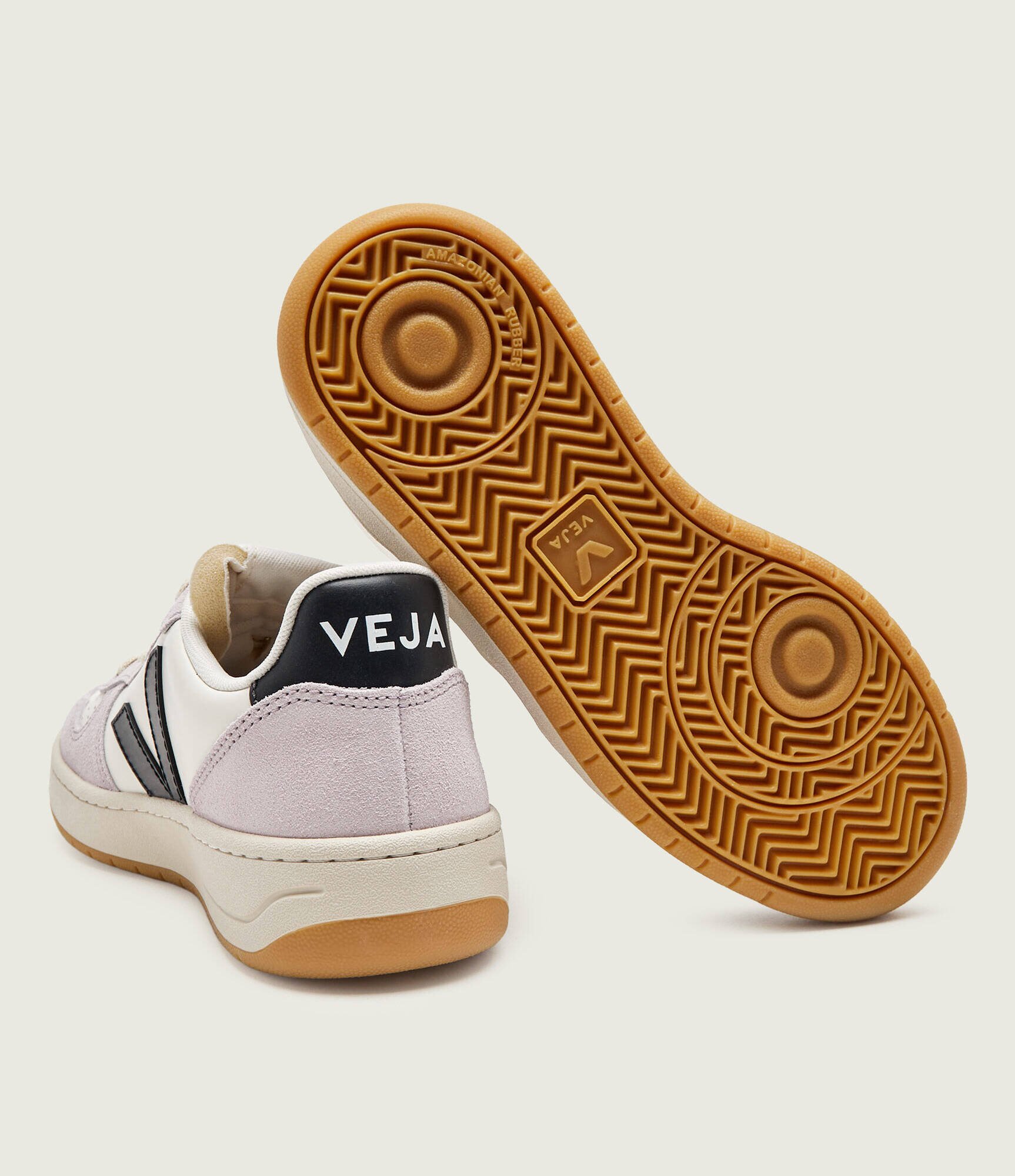 Veja Sneakers V-10 cu adaos de piele