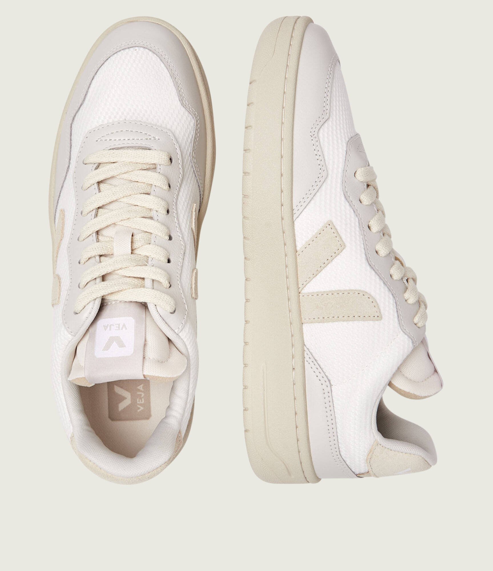 Veja Sneakers V-90 B-Mesh cu adaos de piele