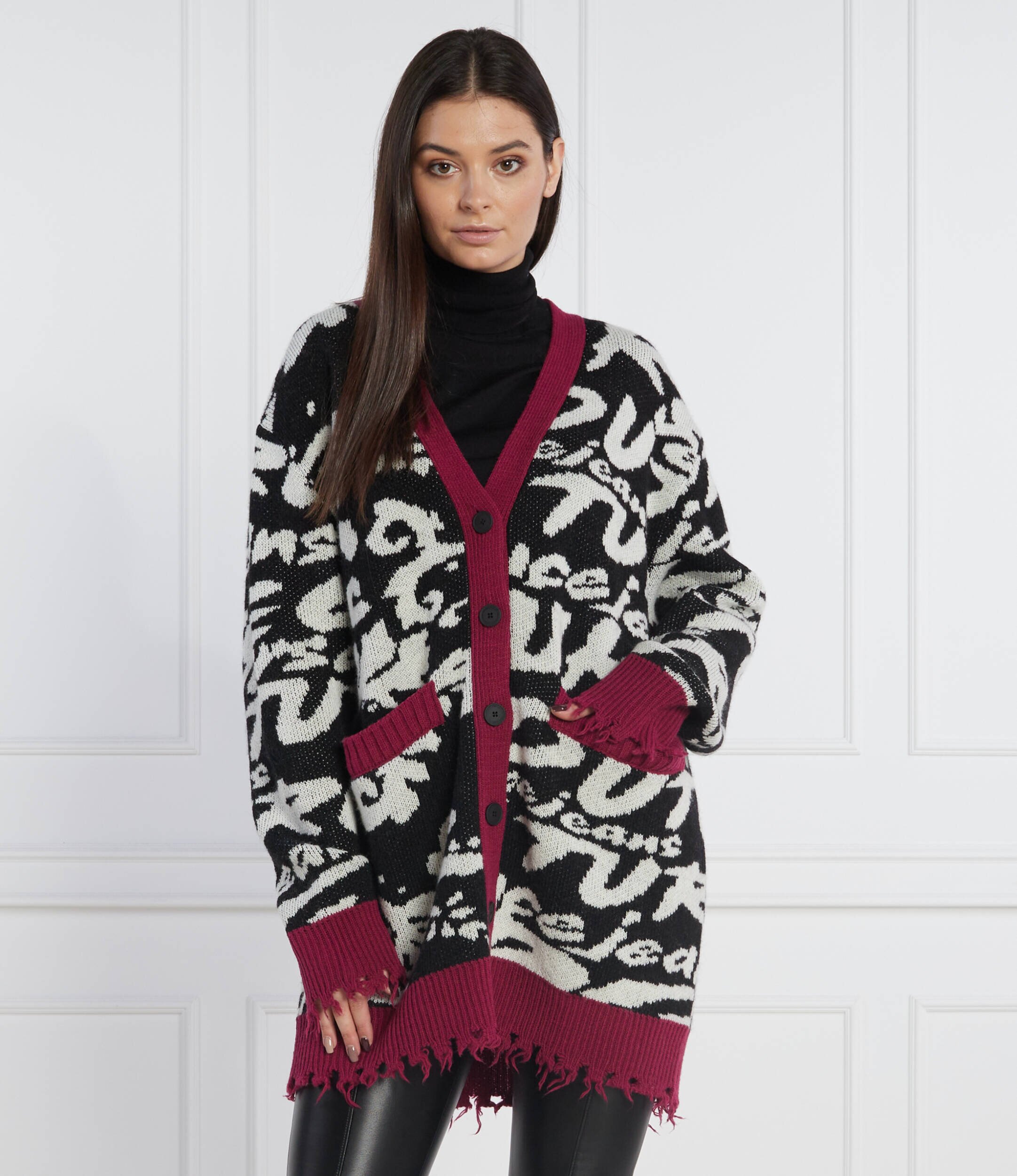 Versace Jeans Couture Cardigan | Relaxed fit cu adaos de lână