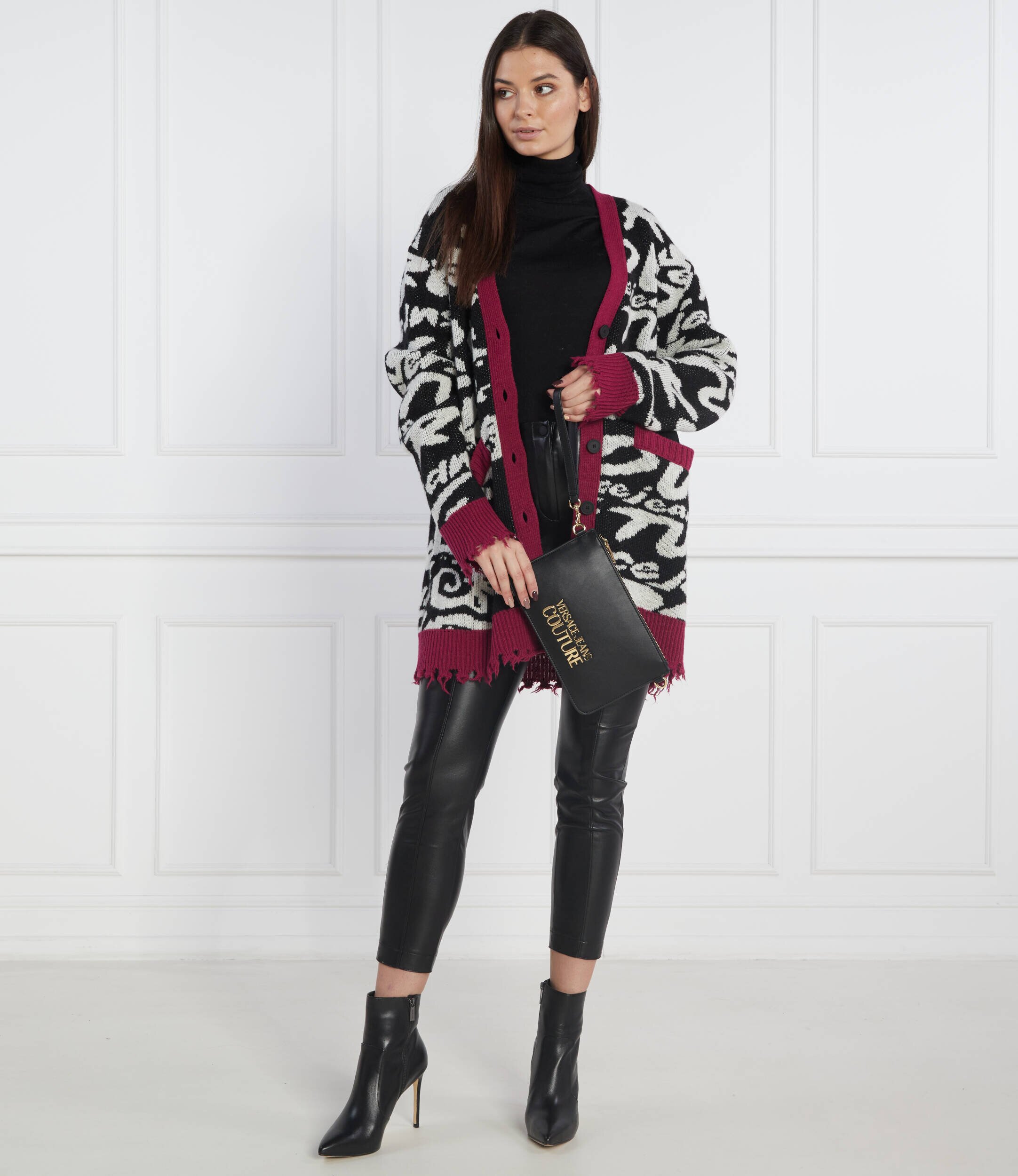 Versace Jeans Couture Cardigan | Relaxed fit cu adaos de lână