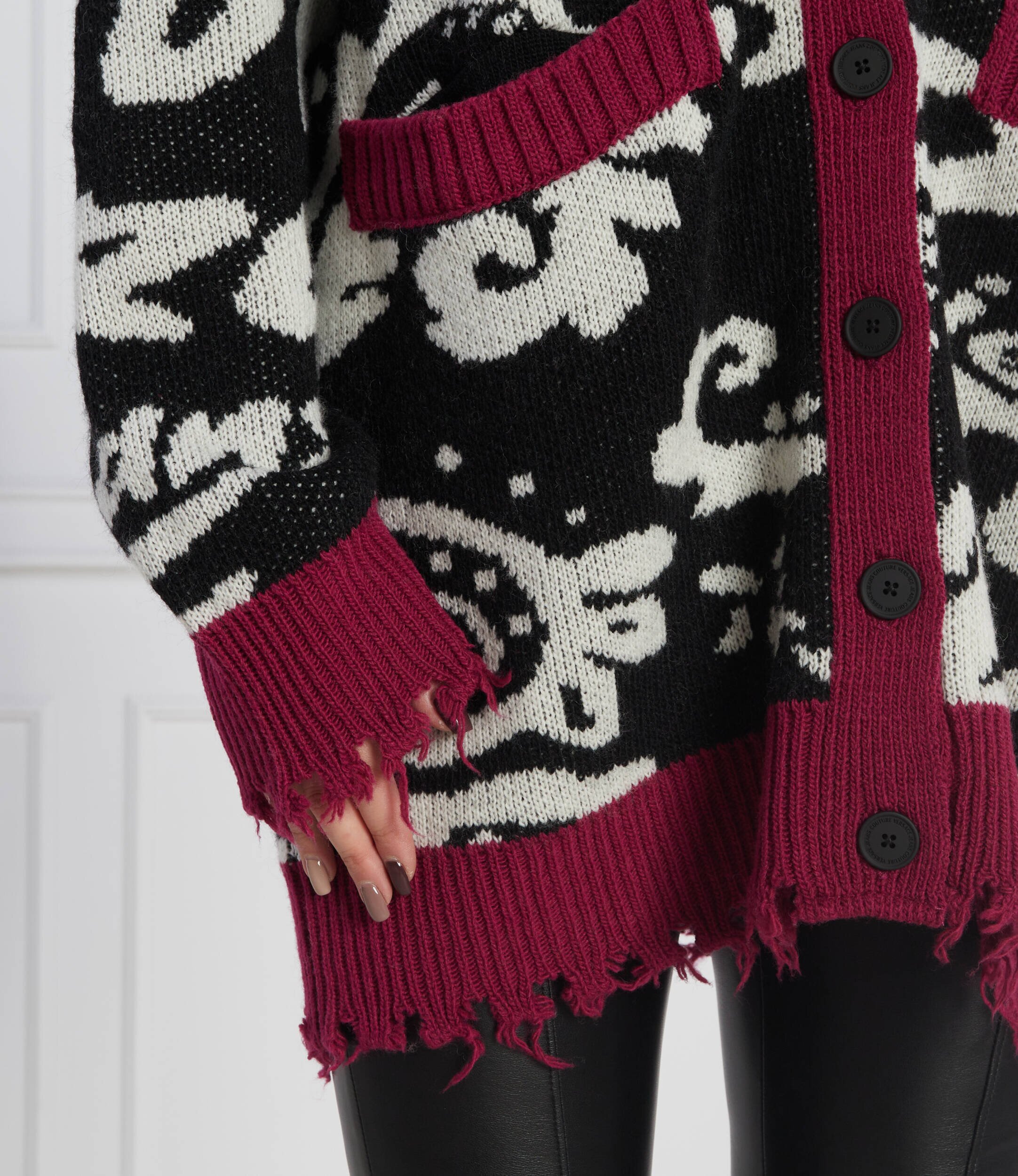 Versace Jeans Couture Cardigan | Relaxed fit cu adaos de lână