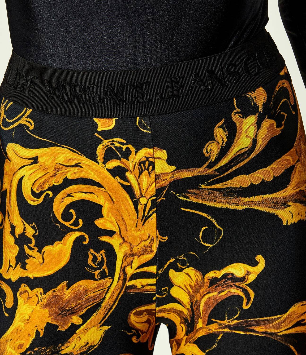 Versace Jeans Couture Colanți BAROCCO PORCELAIN | Skinny fit