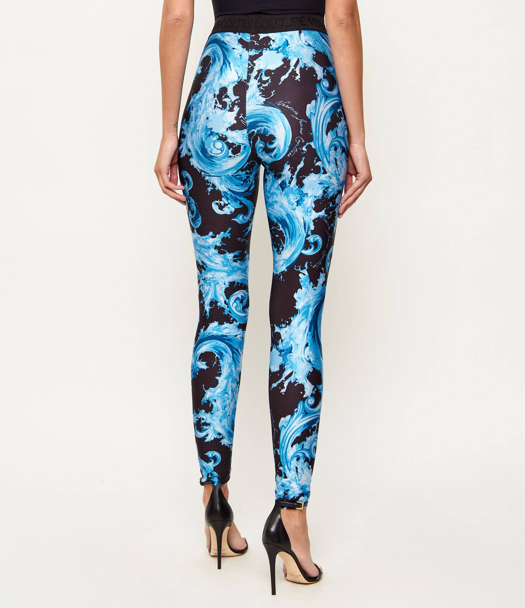 Versace Jeans Couture Colanți Barocco Wave| Skinny fit