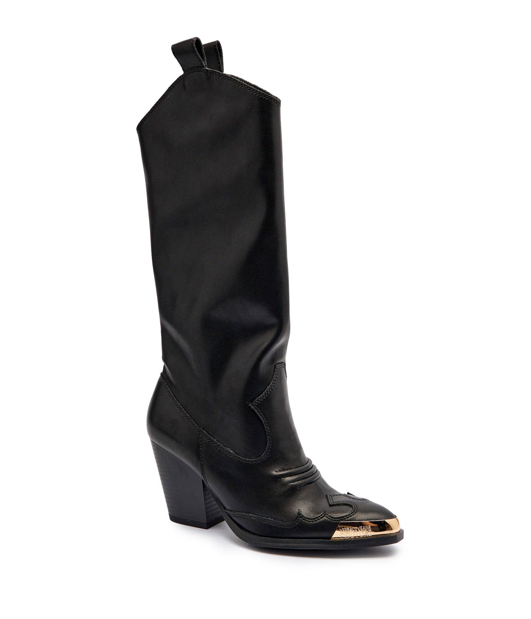 Versace Jeans Couture De piele cizme cu toc Fondo Camperos