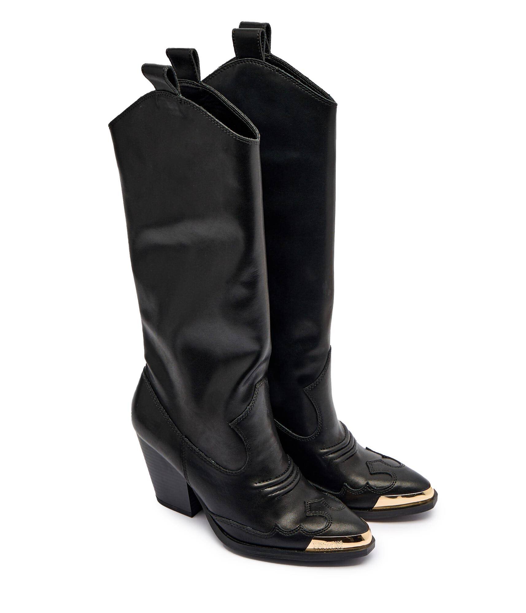 Versace Jeans Couture De piele cizme cu toc Fondo Camperos