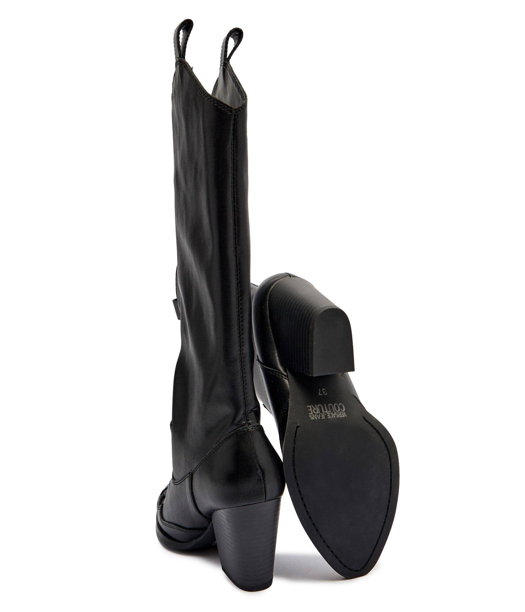 Versace Jeans Couture De piele cizme cu toc Fondo Camperos