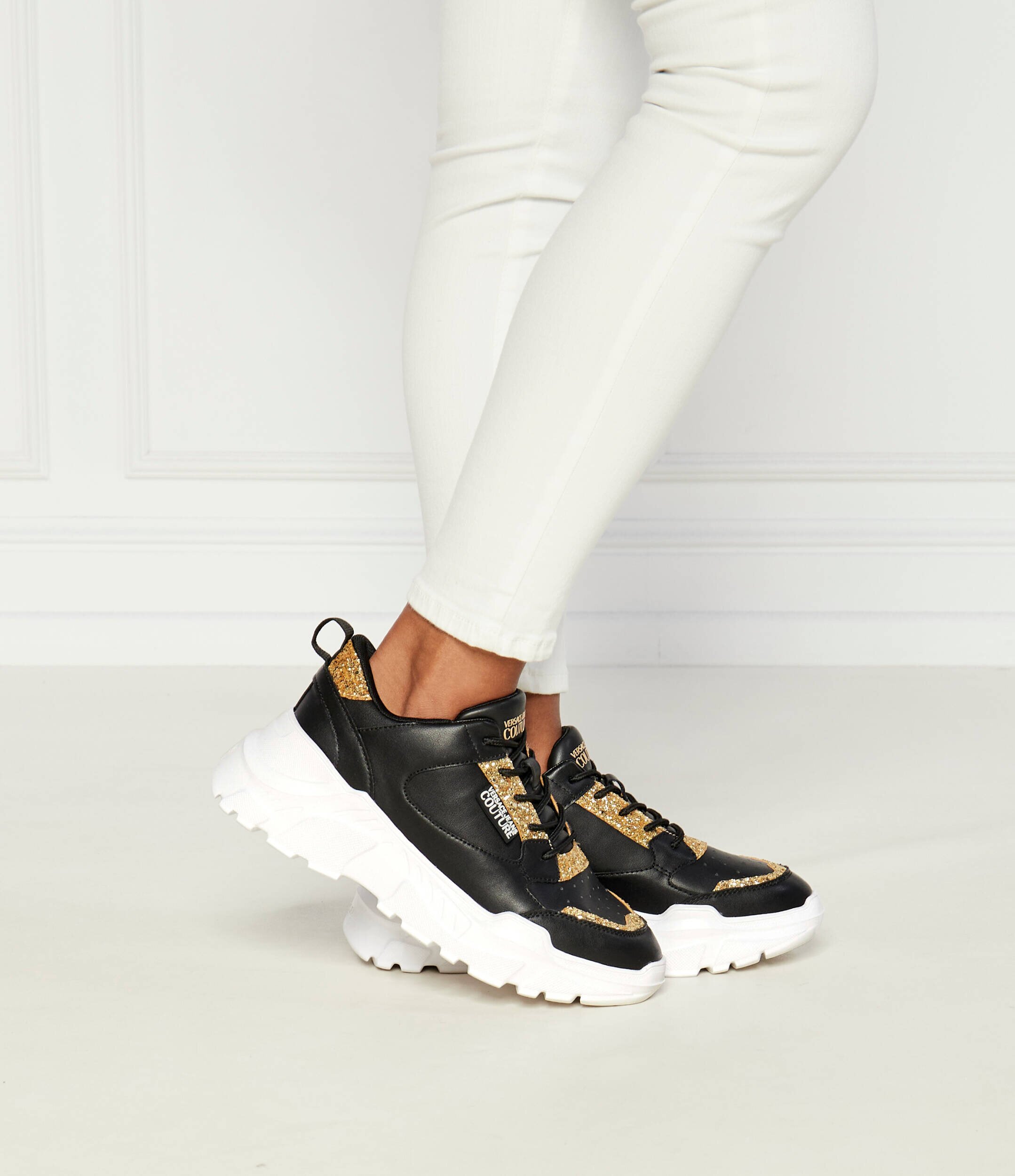 Versace Jeans Couture De piele sneakers