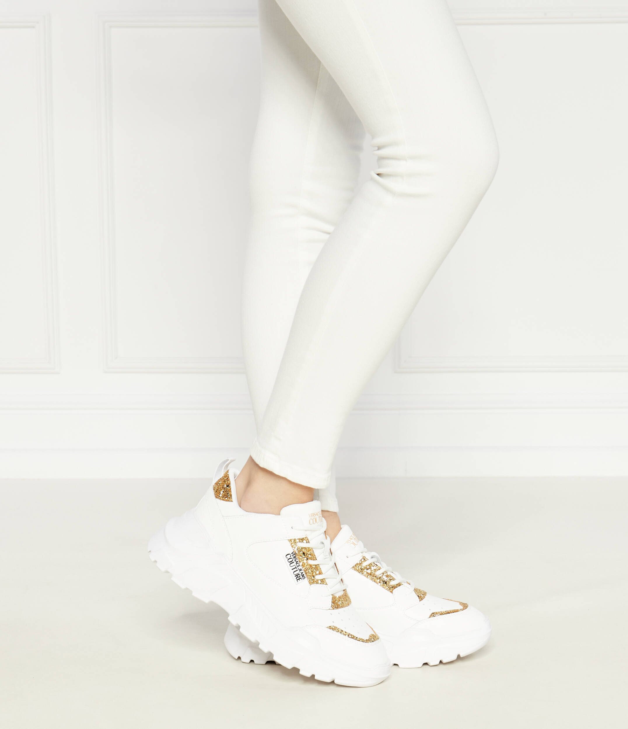 Versace Jeans Couture De piele sneakers