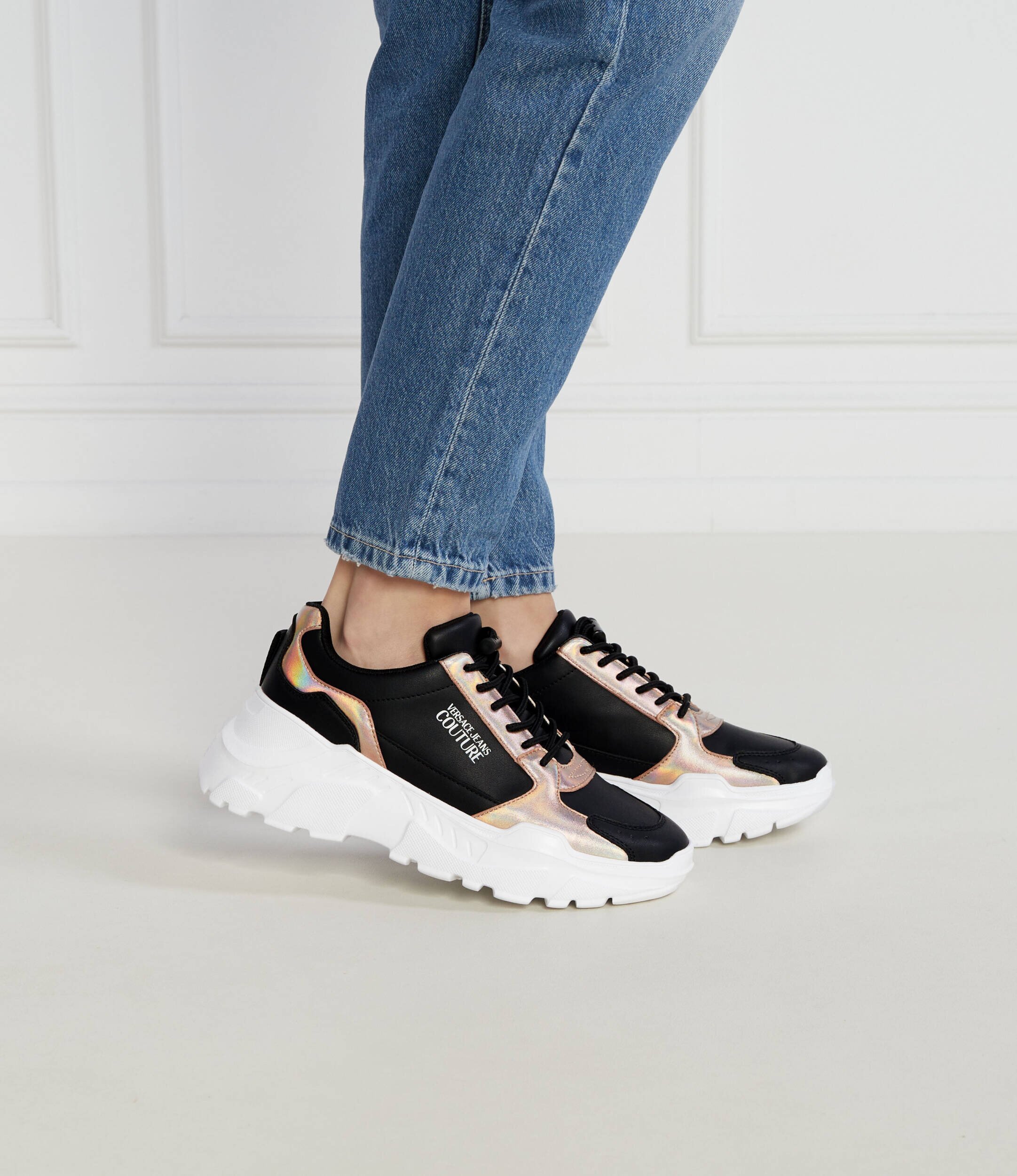 Versace Jeans Couture De piele sneakers
