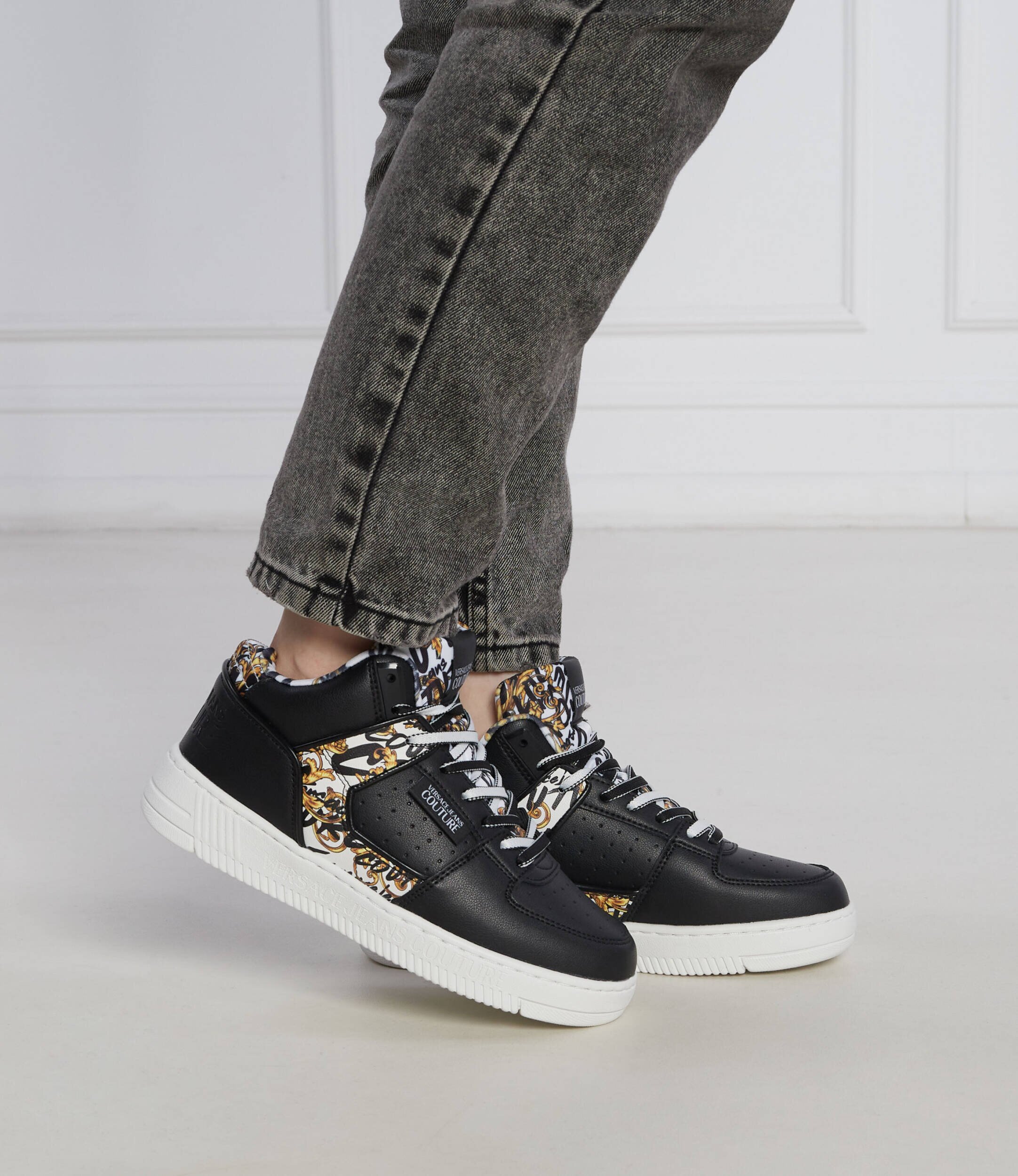 Versace Jeans Couture De piele sneakers