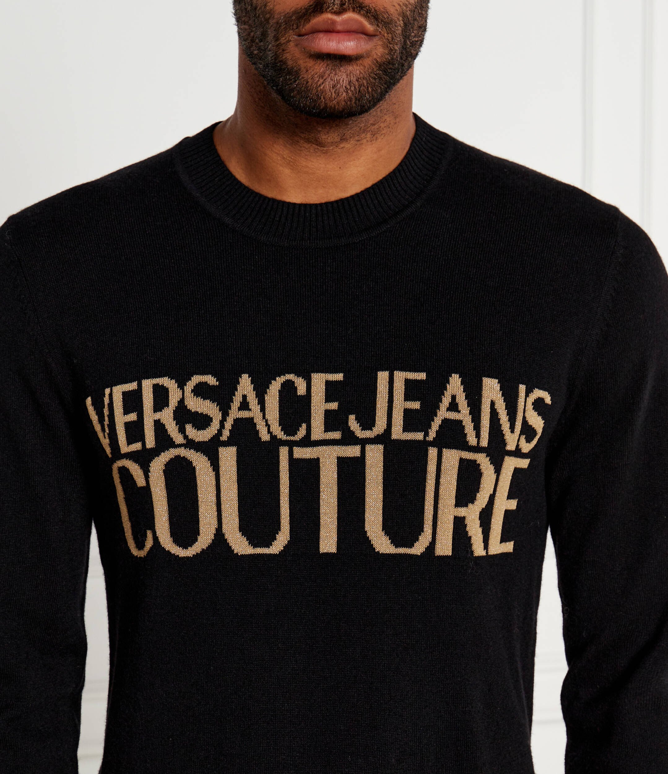 Versace Jeans Couture Pulover | Regular Fit cu adaos de lână și cașmir