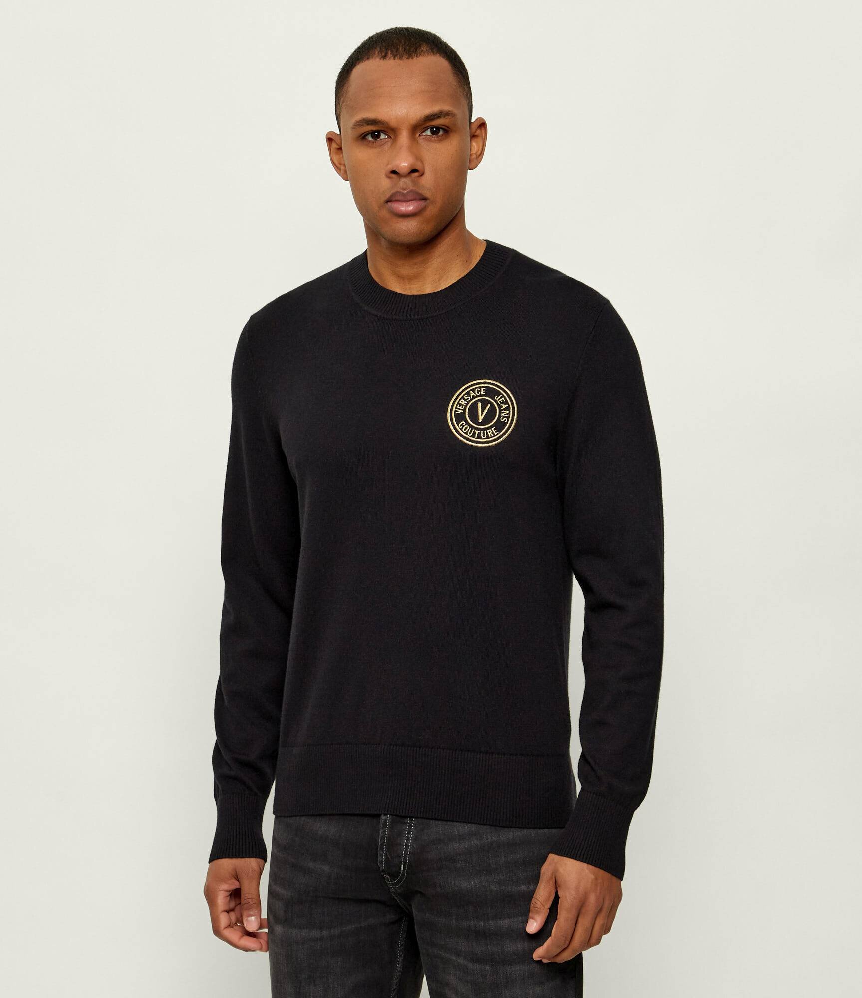 Versace Jeans Couture Pulover | Slim Fit cu adaos de cașmir