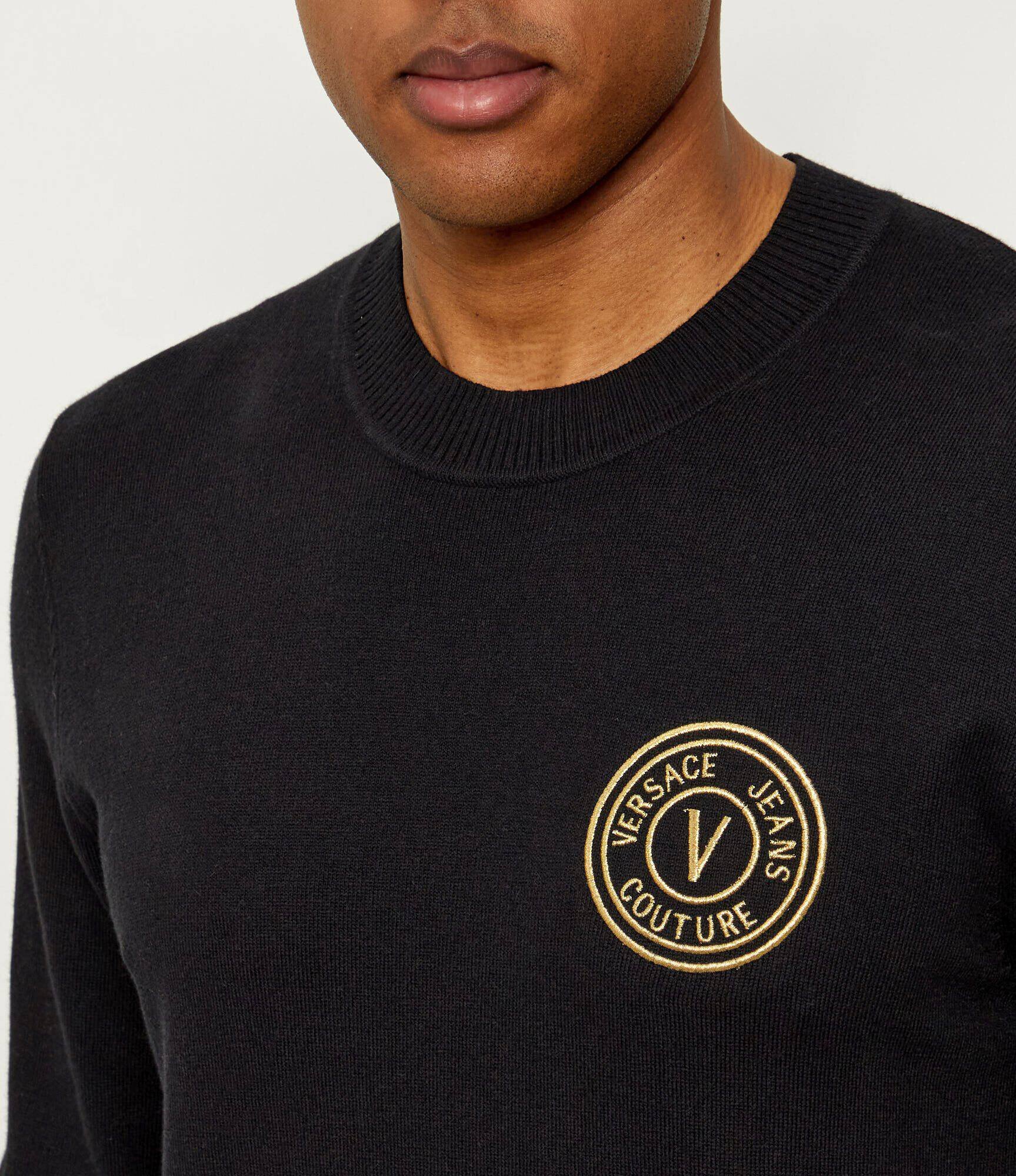 Versace Jeans Couture Pulover | Slim Fit cu adaos de cașmir