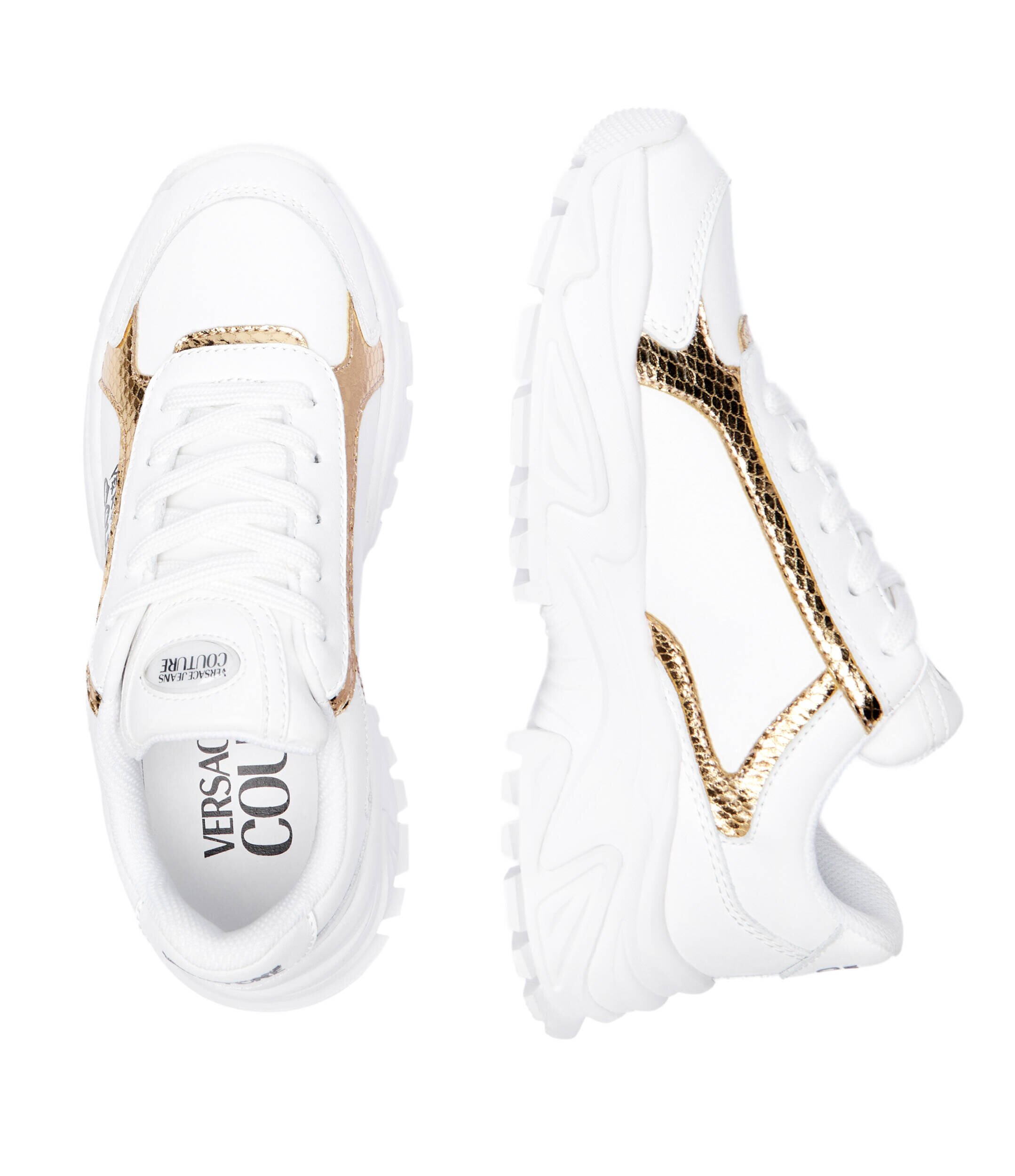 Versace Jeans Couture Sneakers cu adaos de piele