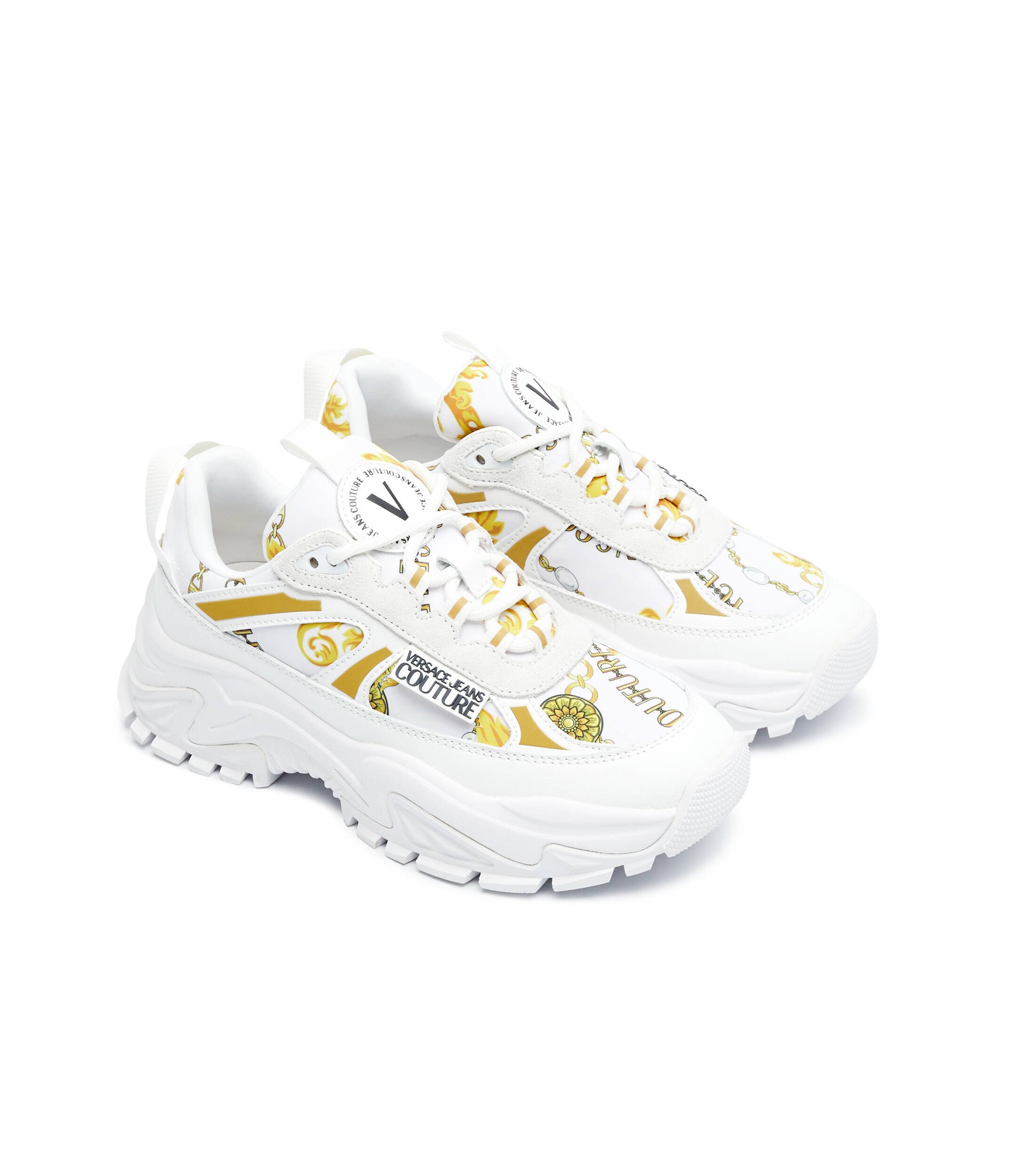 Versace Jeans Couture Sneakers cu adaos de piele