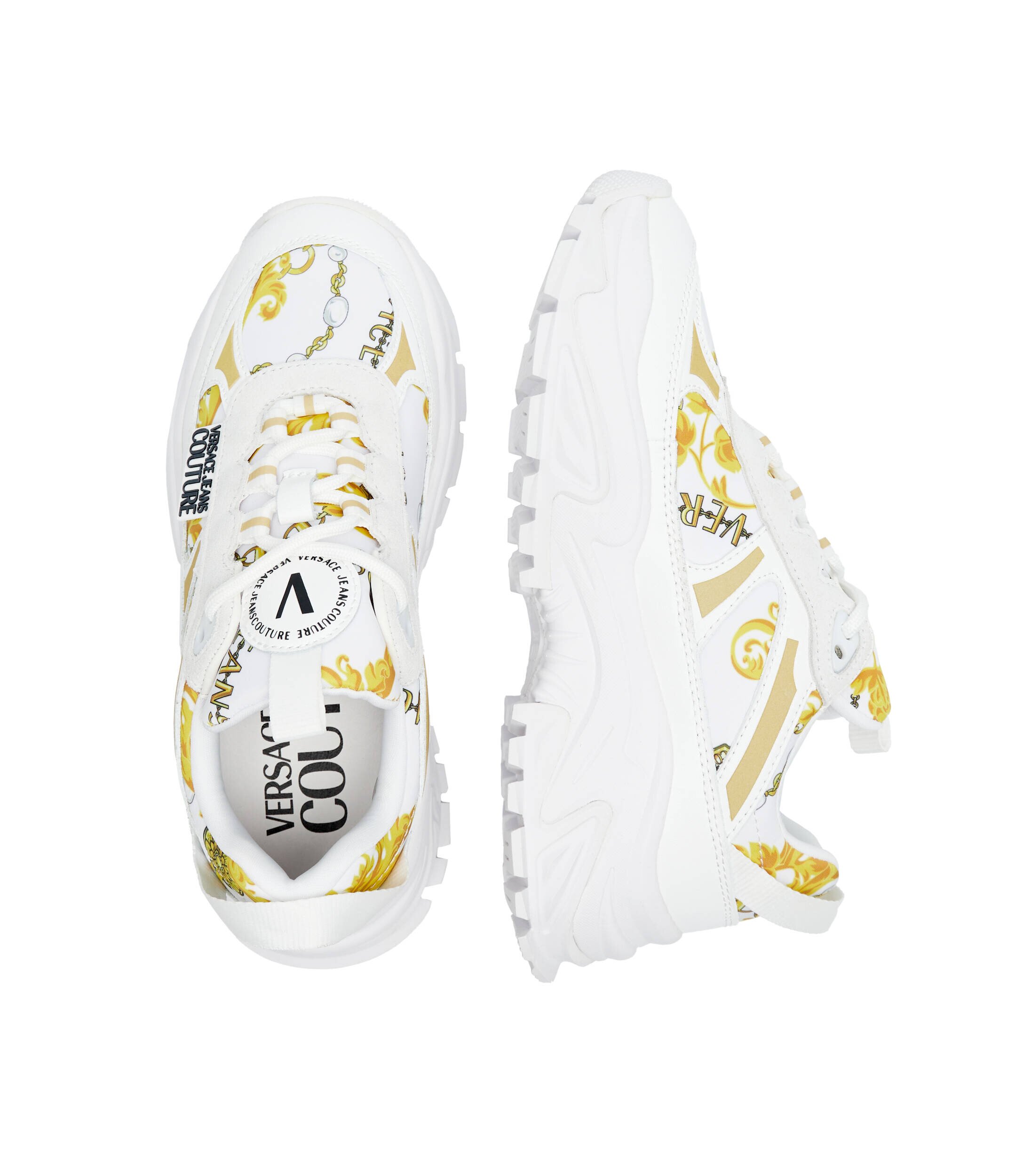 Versace Jeans Couture Sneakers cu adaos de piele