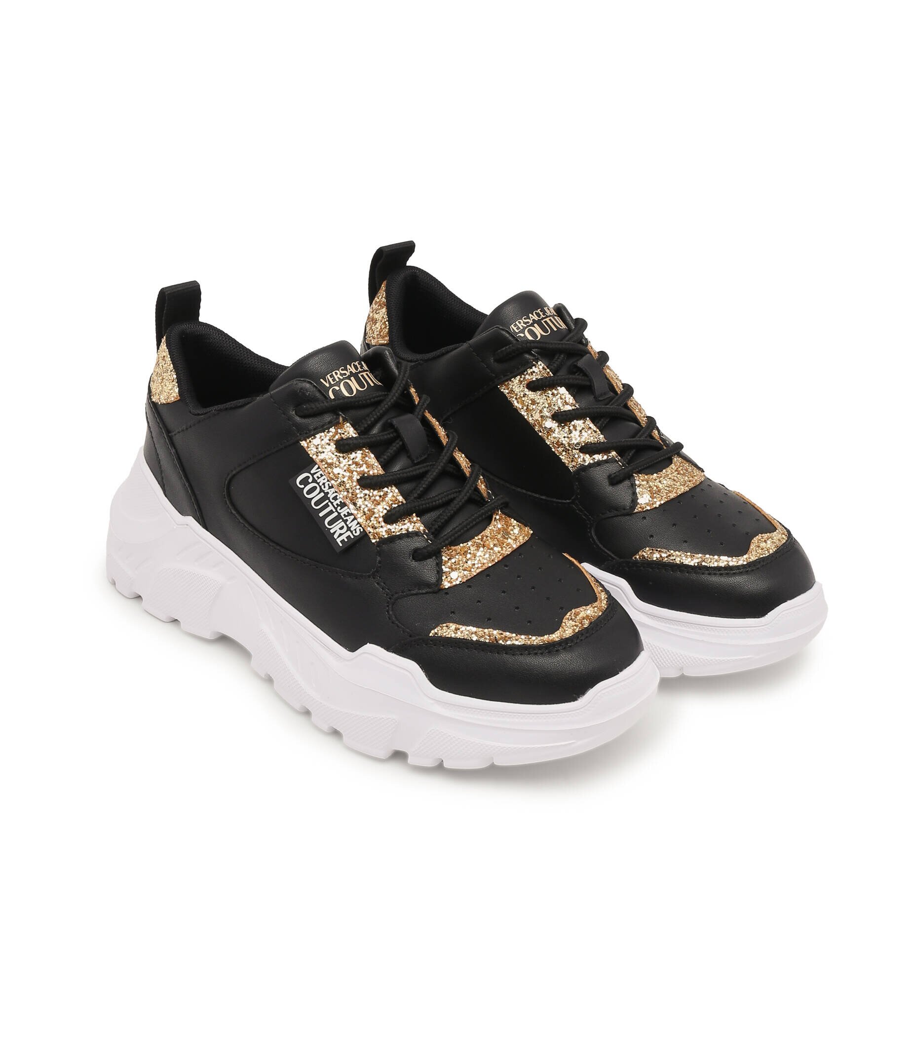 Versace Jeans Couture Sneakers cu adaos de piele