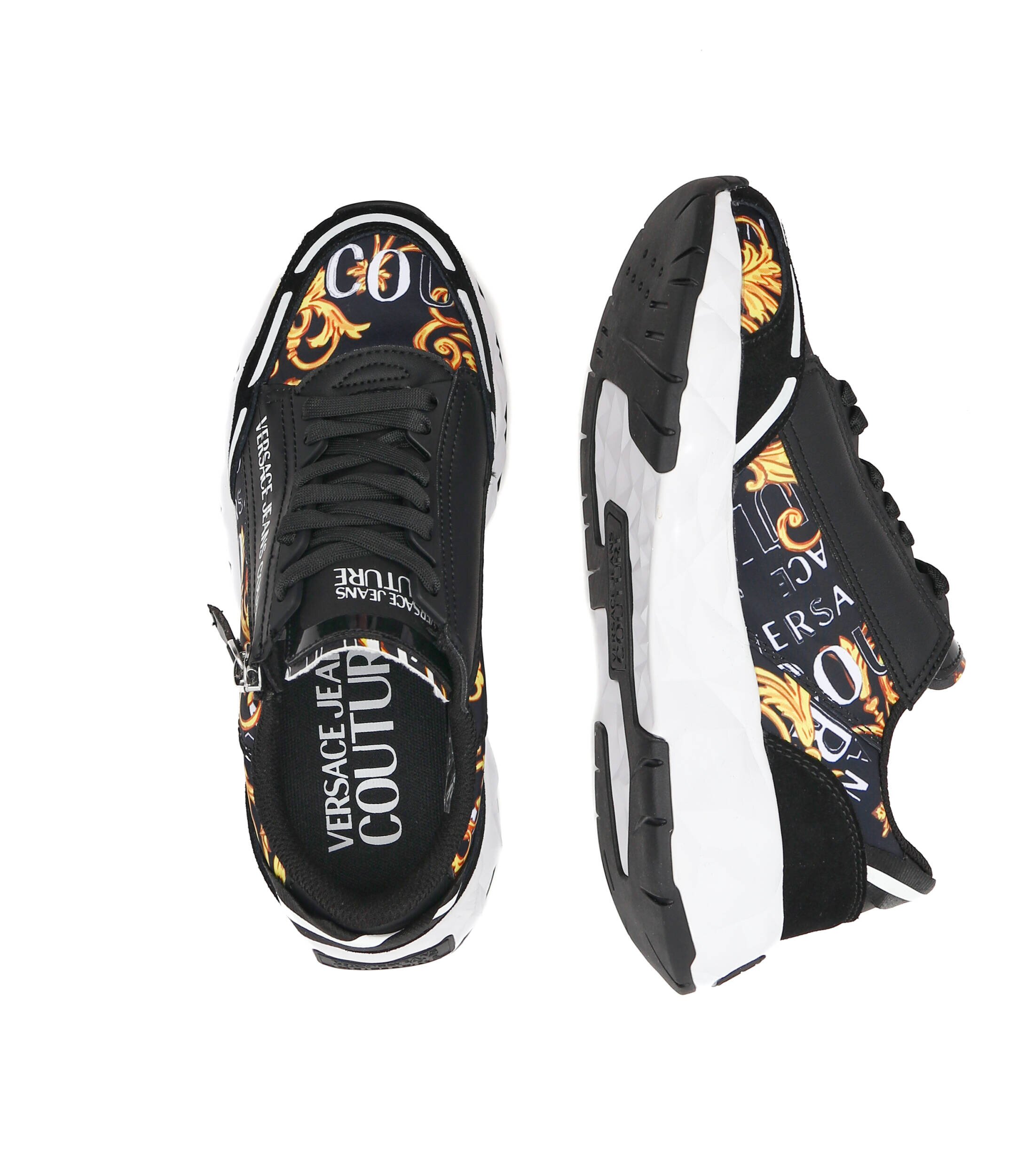 Versace Jeans Couture Sneakers cu adaos de piele