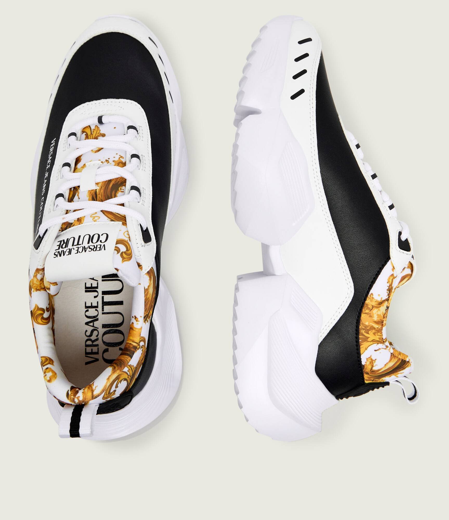 Versace Jeans Couture Sneakers FONDO GRAVITY DIS. SU5 cu adaos de piele