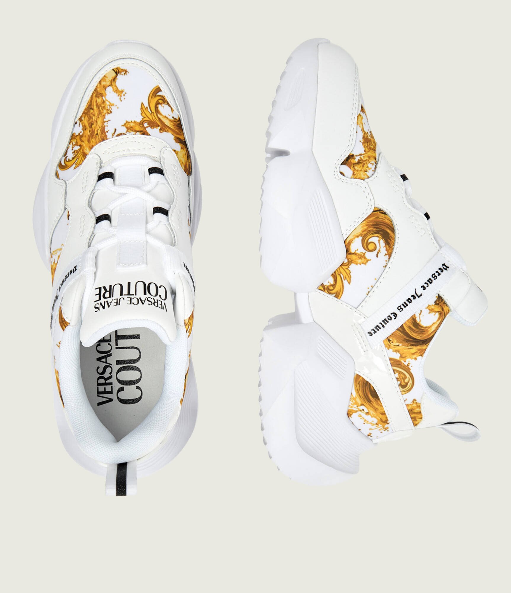 Versace Jeans Couture Sneakers FONDO GRAVITY DIS. SU7 cu adaos de piele