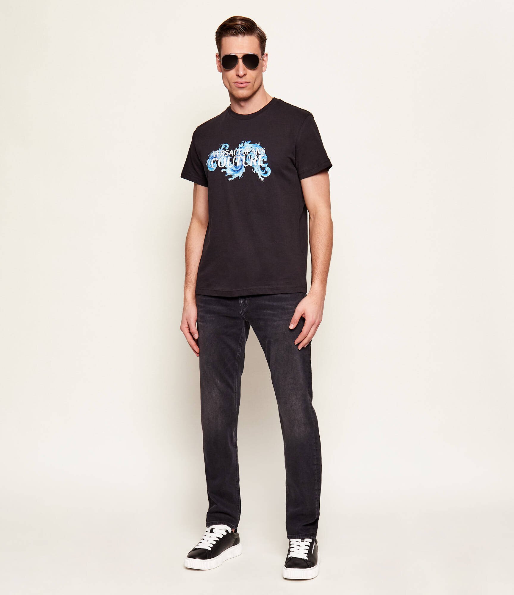 Versace Jeans Couture Tricou Baroque Wave | Slim Fit