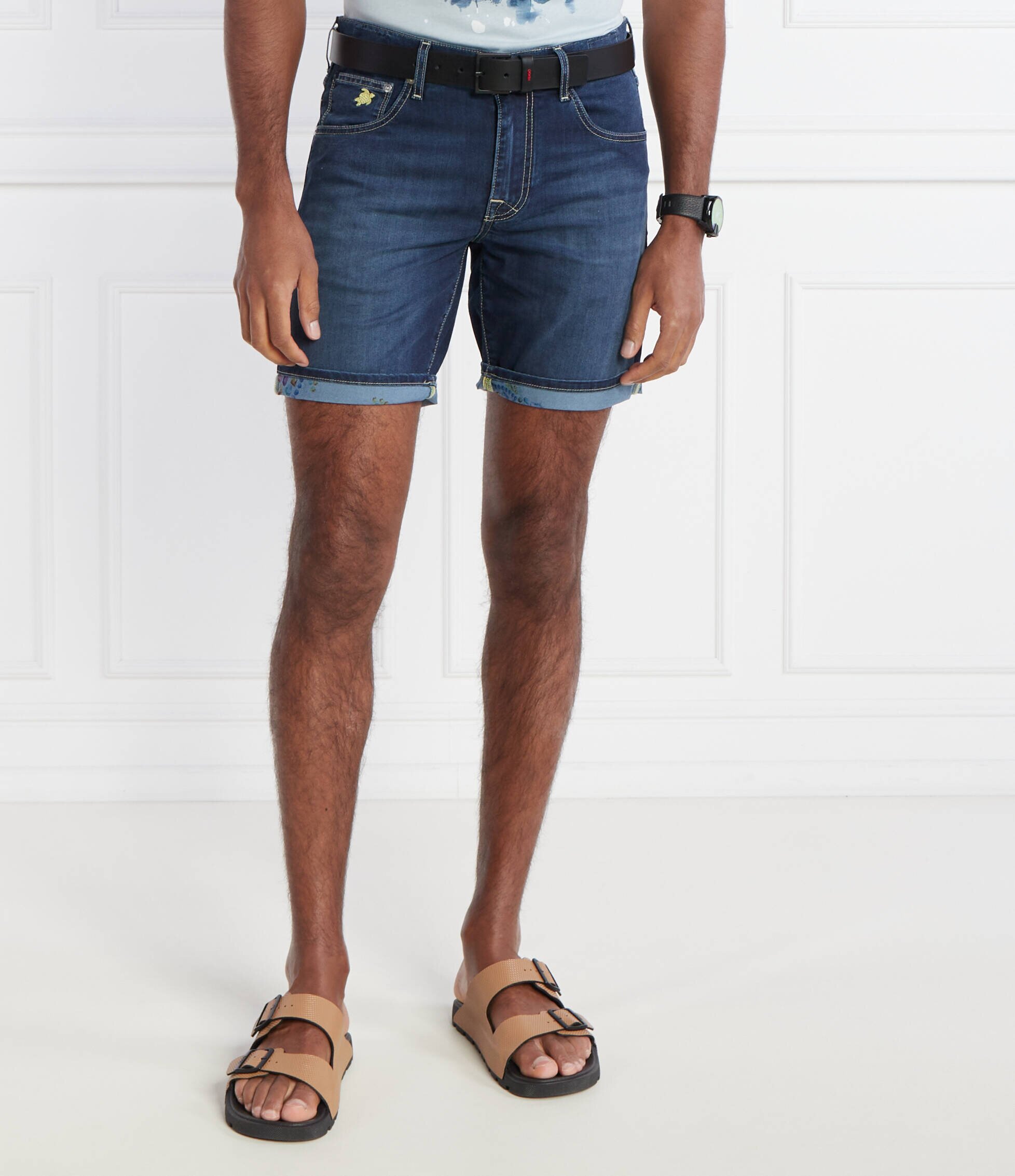Vilebrequin De blugi pantaloni scurți garonne | Slim Fit