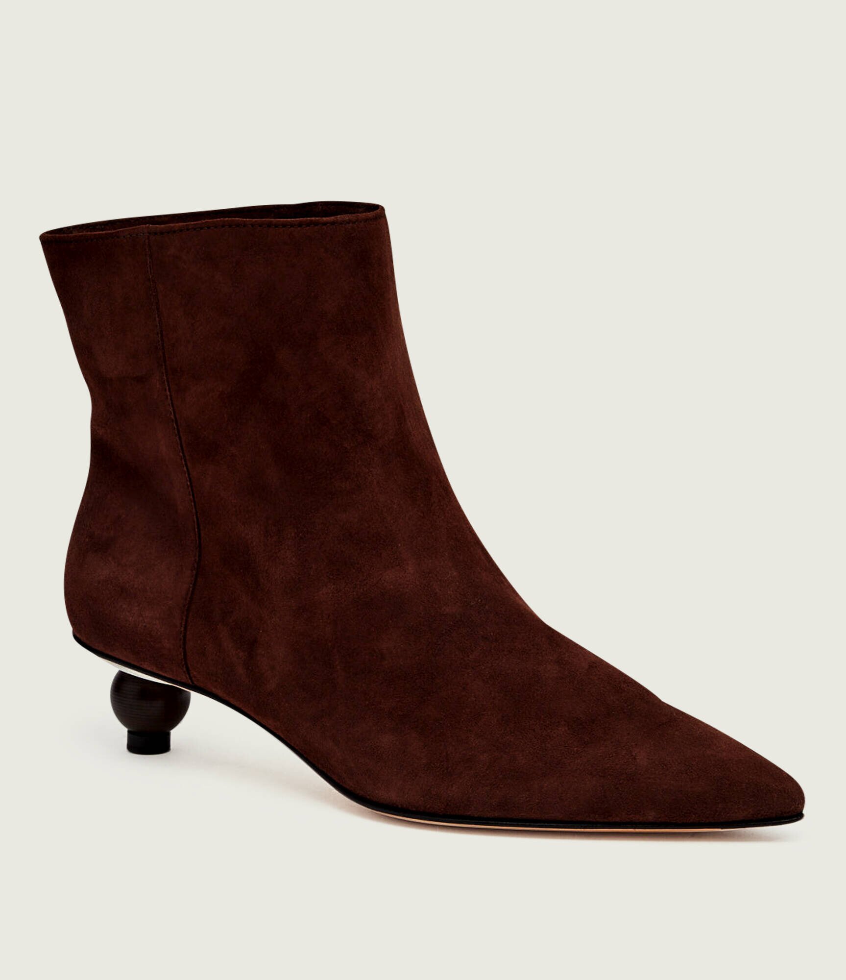 Weekend MaxMara Botine cu toc subțire Wkacapanna | piele întoarsă