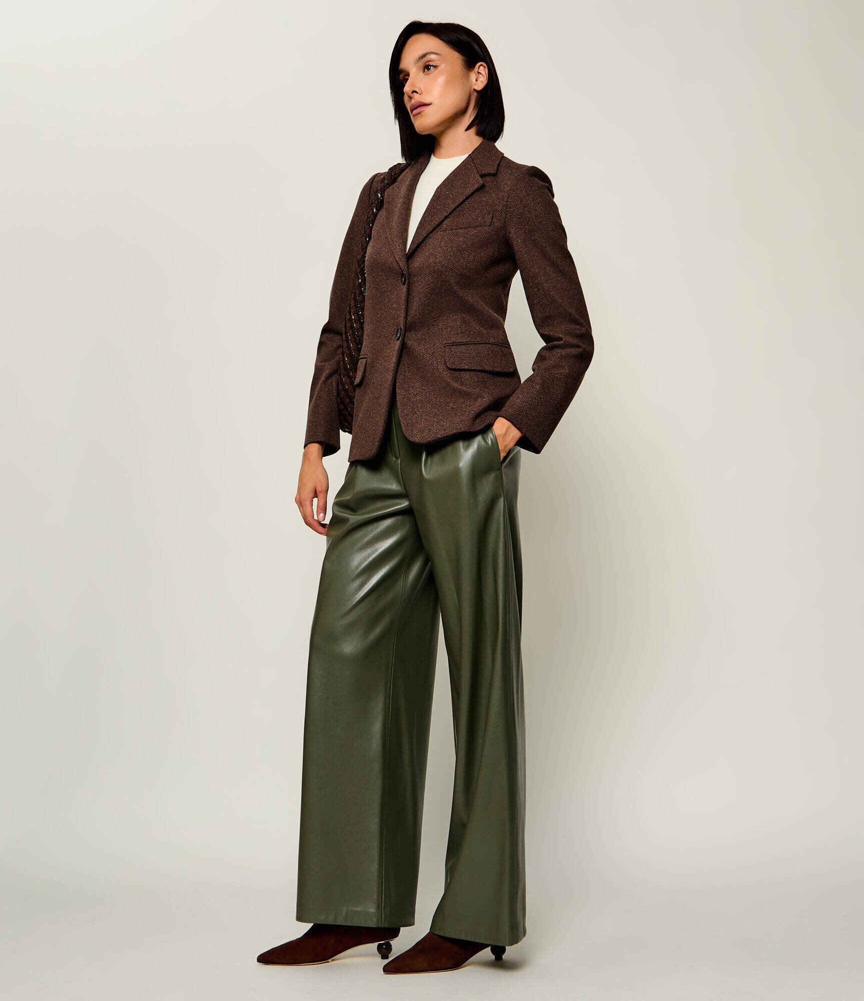 Weekend MaxMara Botine cu toc subțire Wkacapanna | piele întoarsă