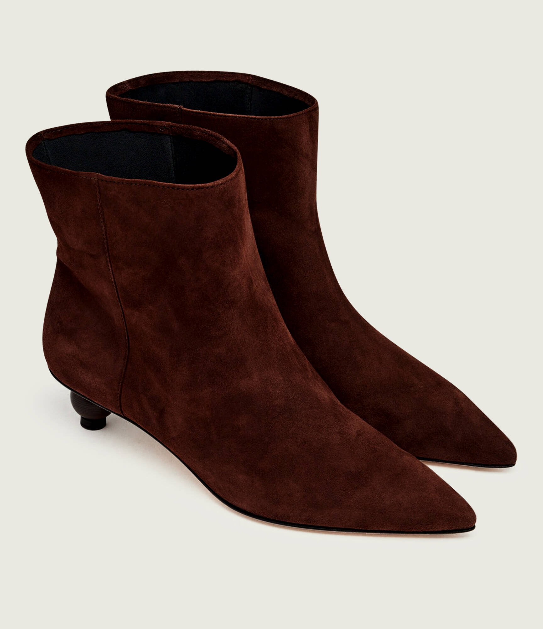 Weekend MaxMara Botine cu toc subțire Wkacapanna | piele întoarsă