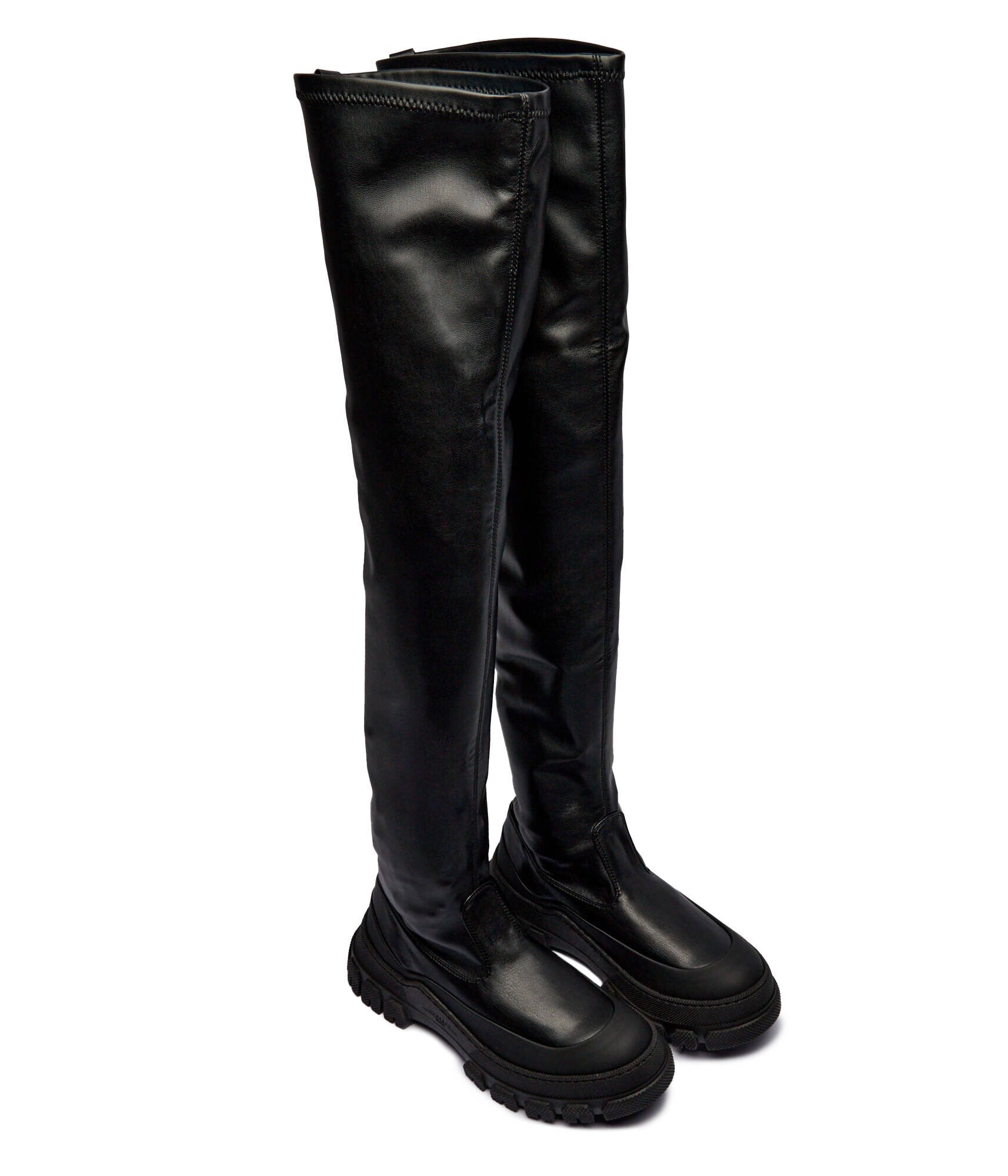 Weekend MaxMara Cizme lungi Ballata cu adaos de piele