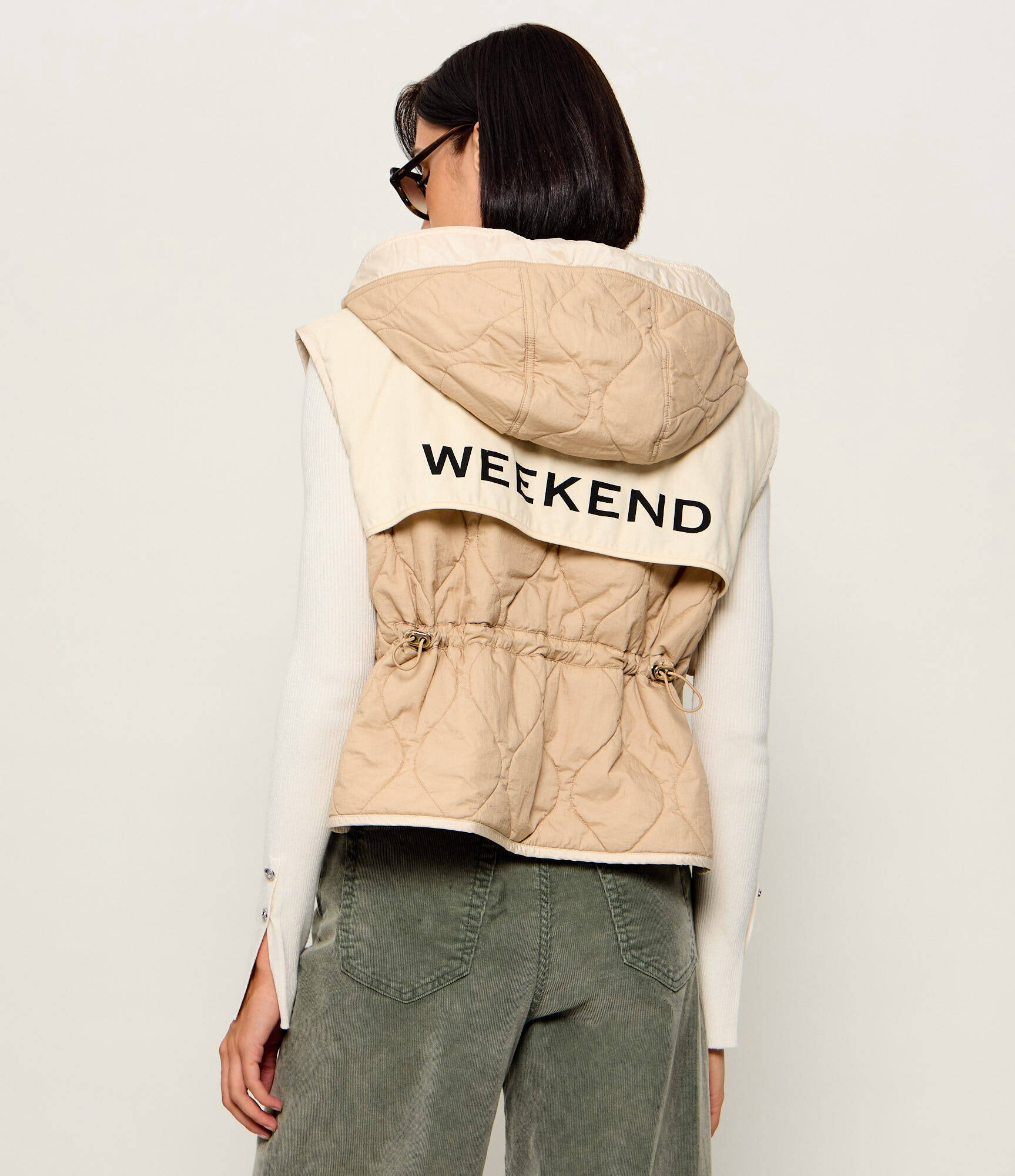 Weekend MaxMara Cu două fețe vestă Wkdaccenni | Loose fit cu adaos de lână