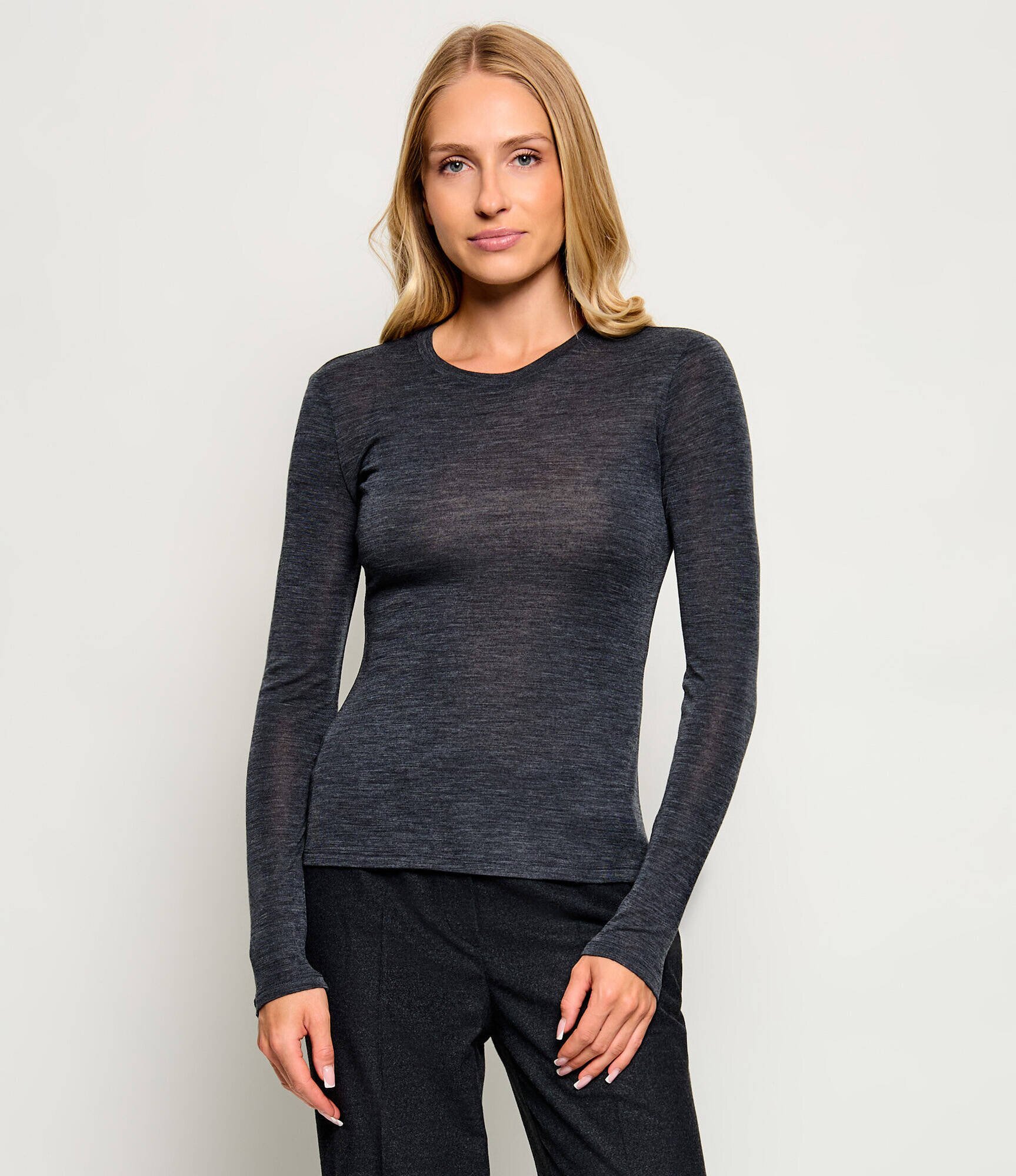 Weekend MaxMara De lână bluză Wkdpatto | Slim Fit cu adaos de mătase