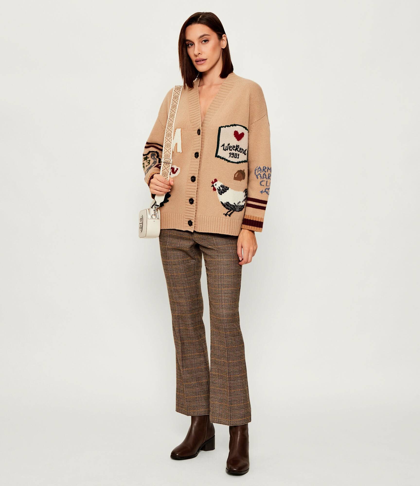 Weekend Max Mara De lână cardigan BELGIO | Oversize fit