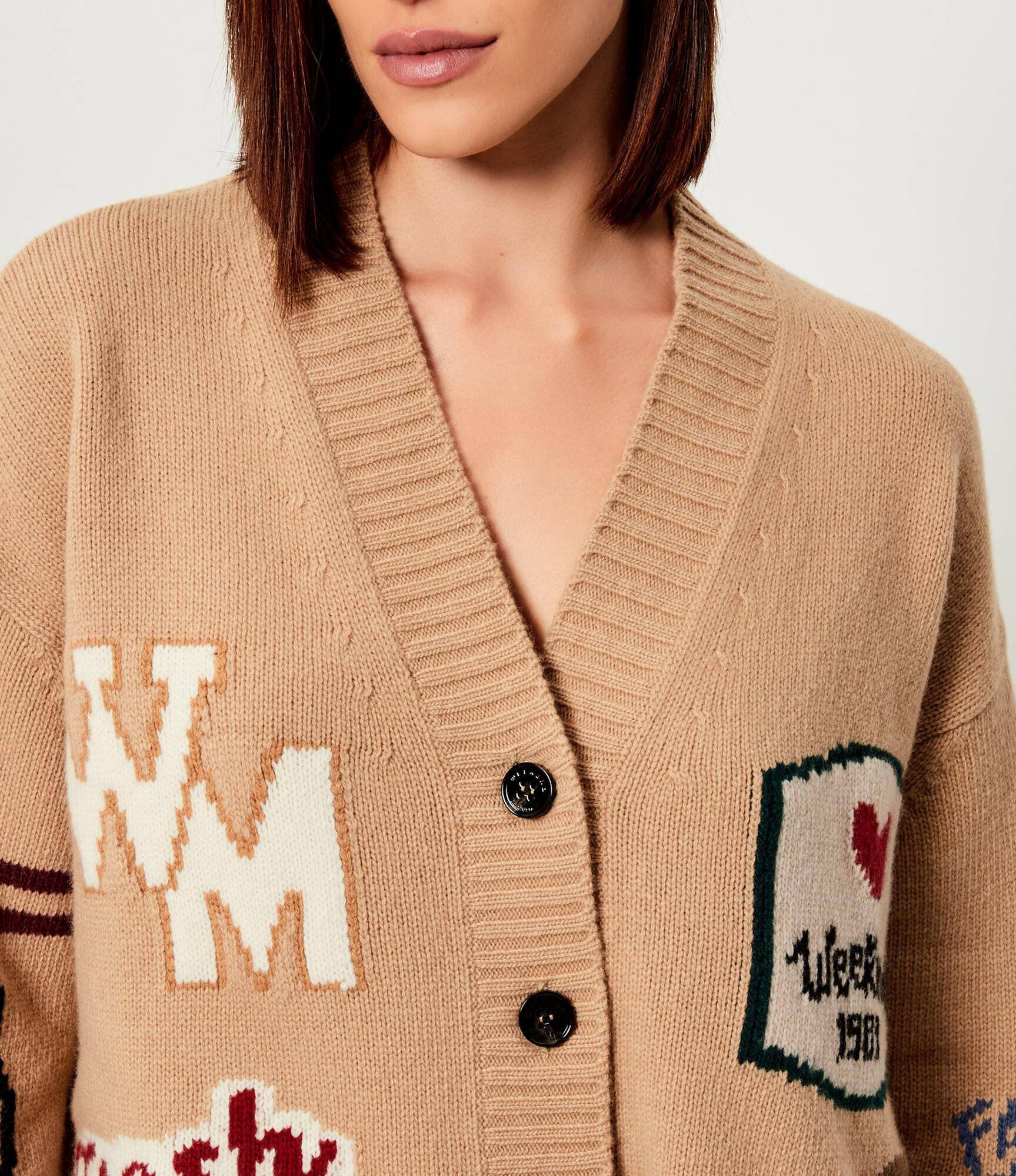 Weekend Max Mara De lână cardigan BELGIO | Oversize fit