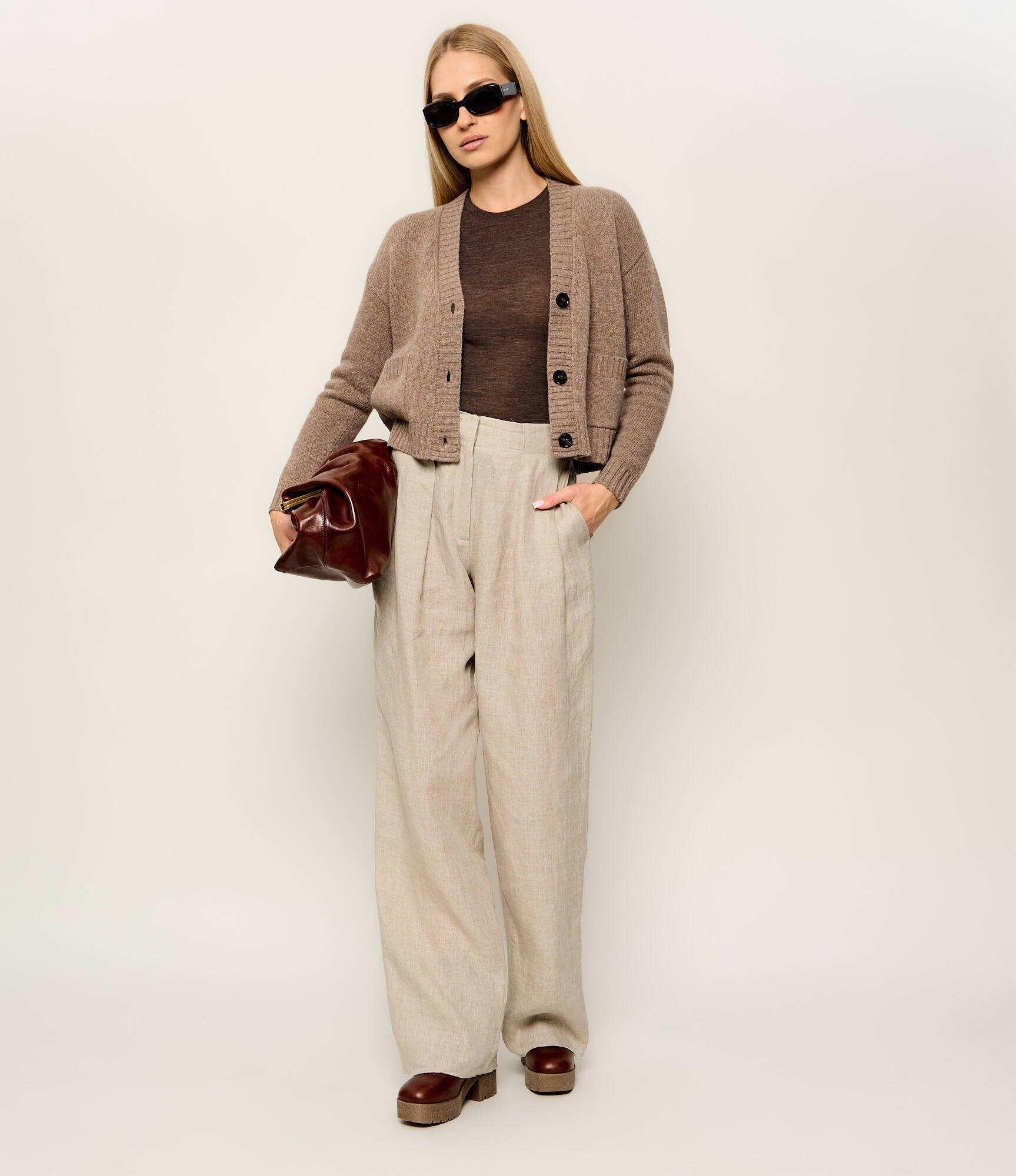 Weekend MaxMara De lână cardigan Wkdfilmato | Cropped Fit