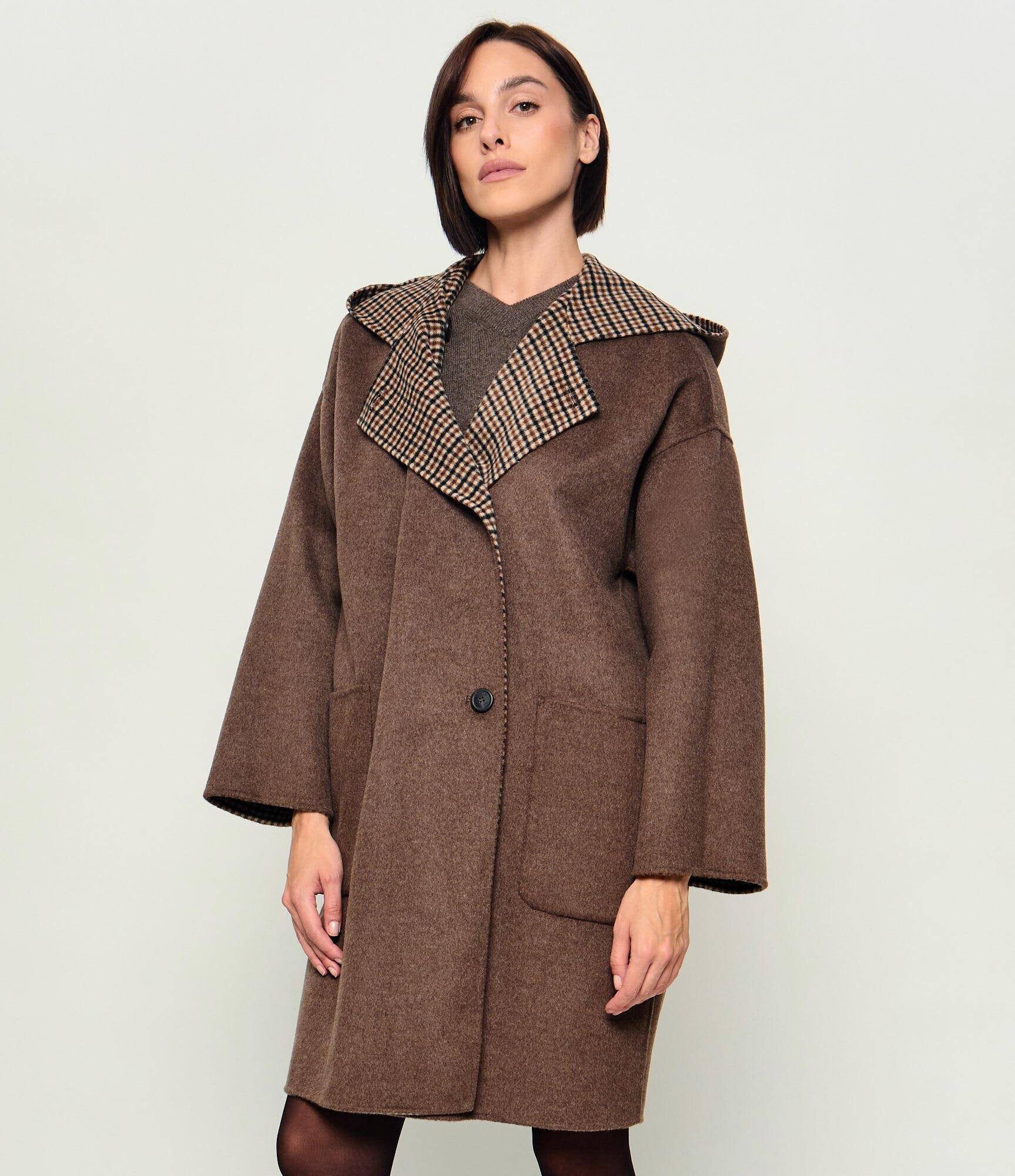 Weekend MaxMara De lână cu două fețe palton Wkdbalta