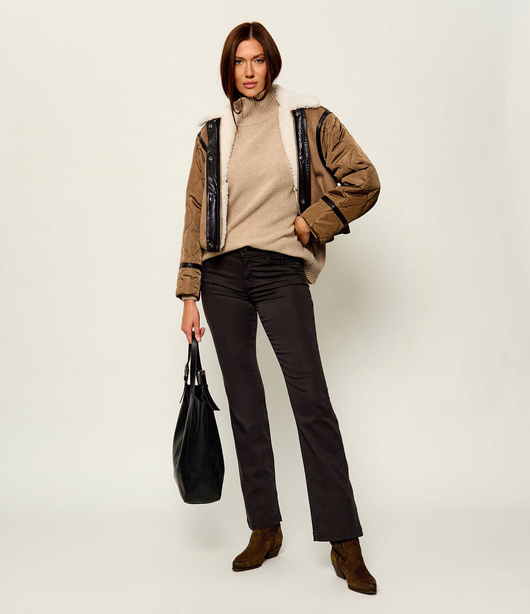 Weekend MaxMara De lână maletă Borgia | Oversize fit