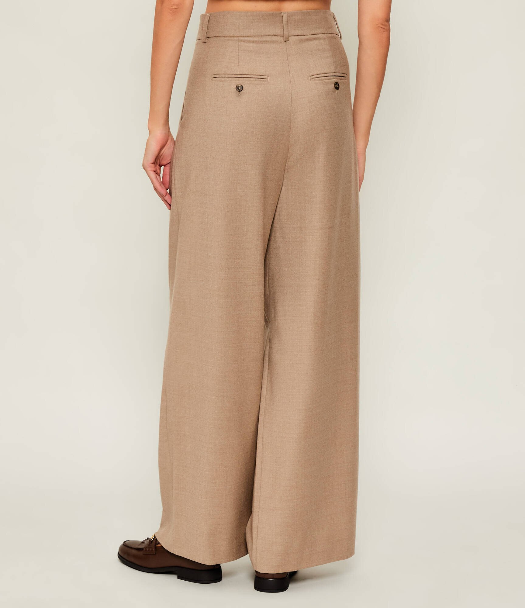 Weekend MaxMara De lână pantaloni GLOBALE | Relaxed fit