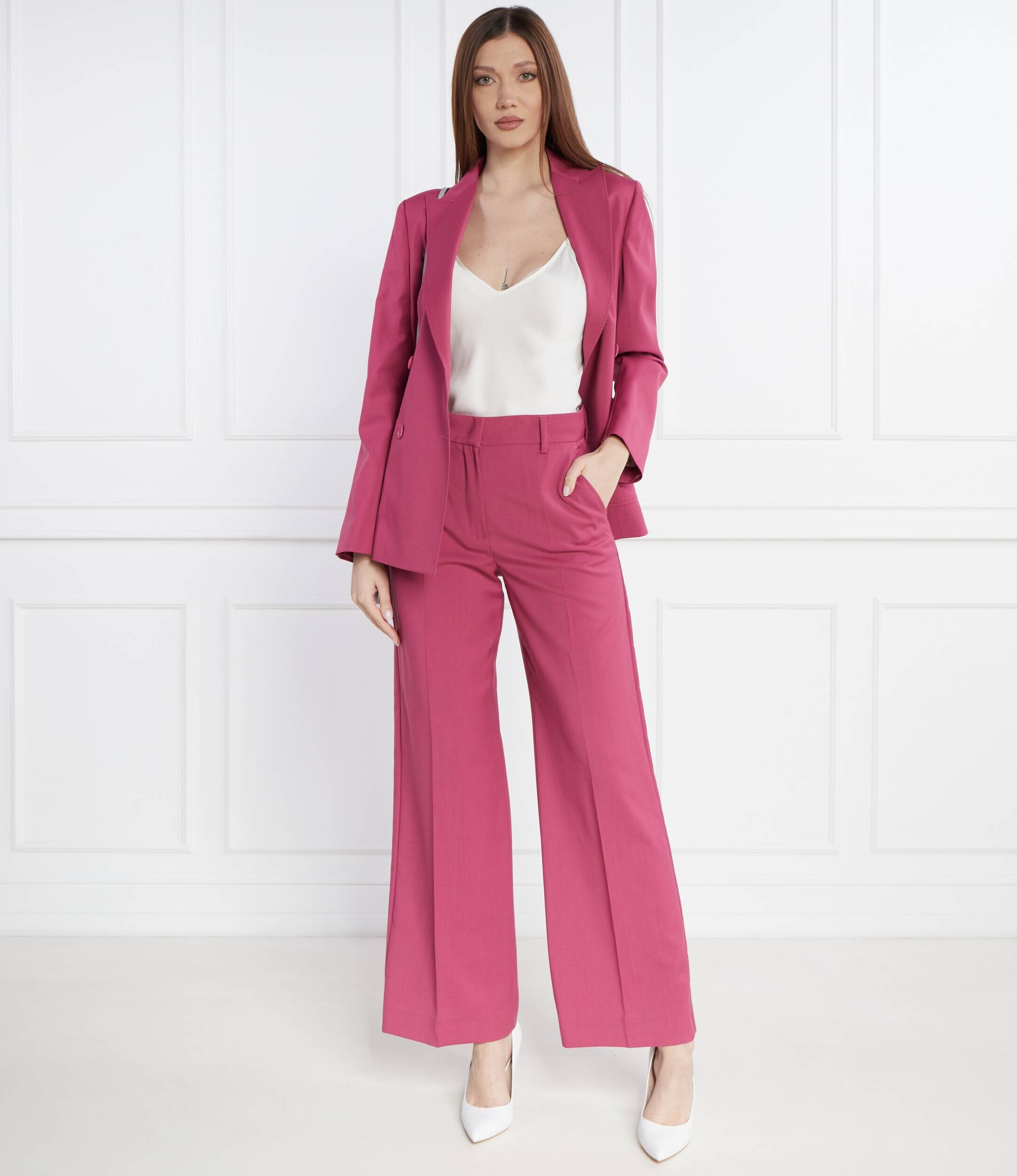 Weekend MaxMara De lână pantaloni | regular fit