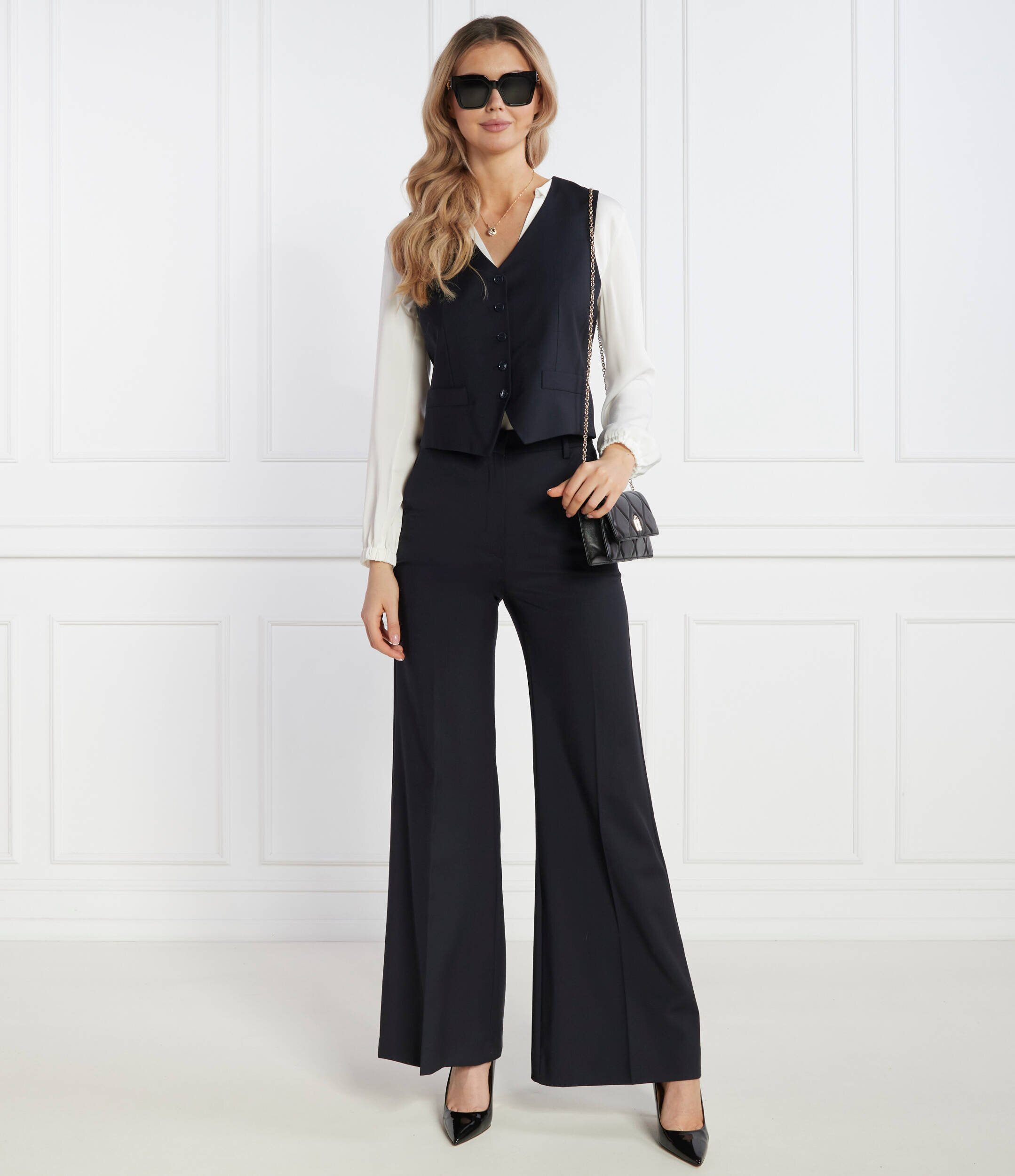 Weekend MaxMara De lână vestă NAVY | Regular Fit