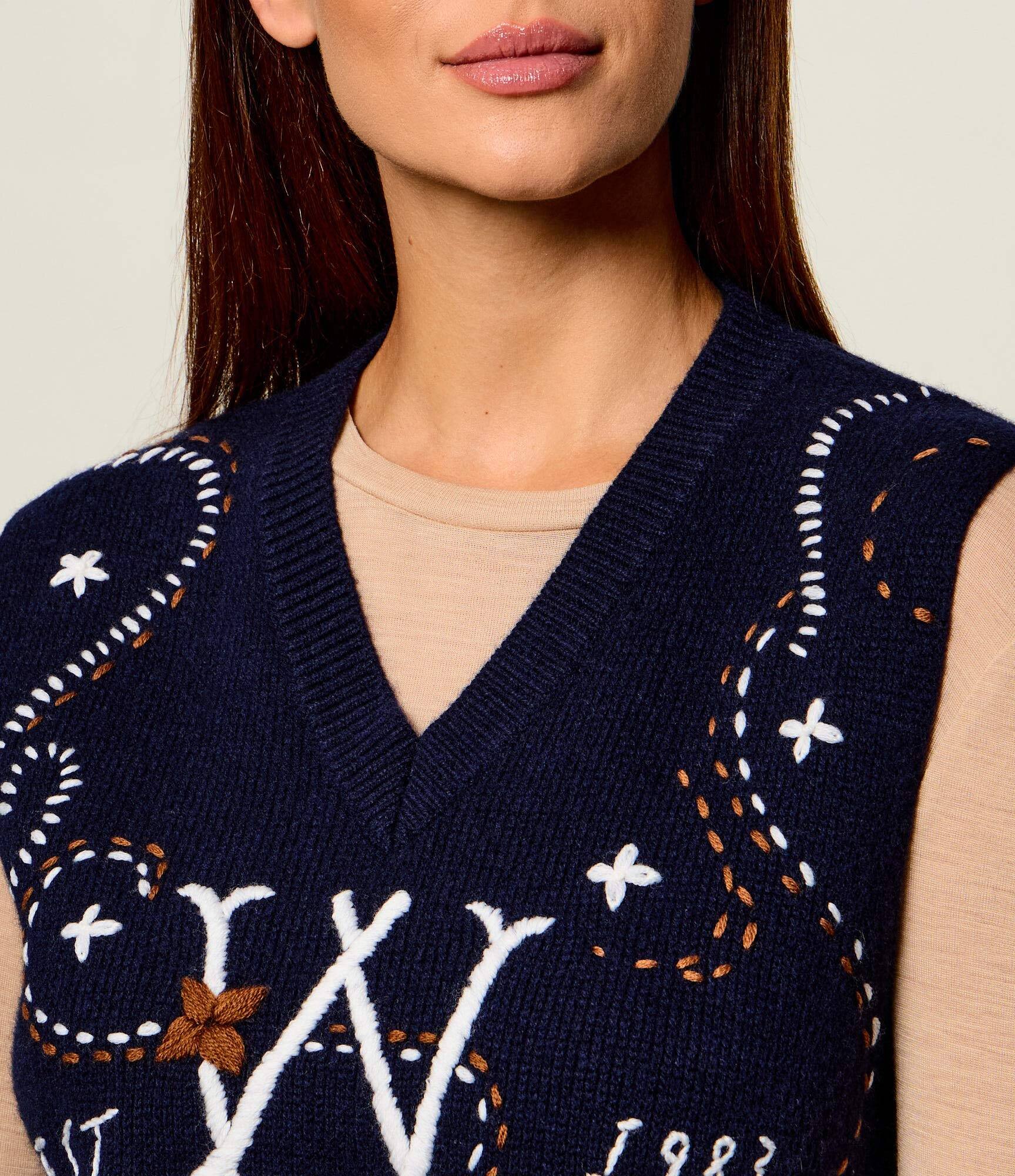 Weekend MaxMara De lână vestă Wkdcacao | regular fit