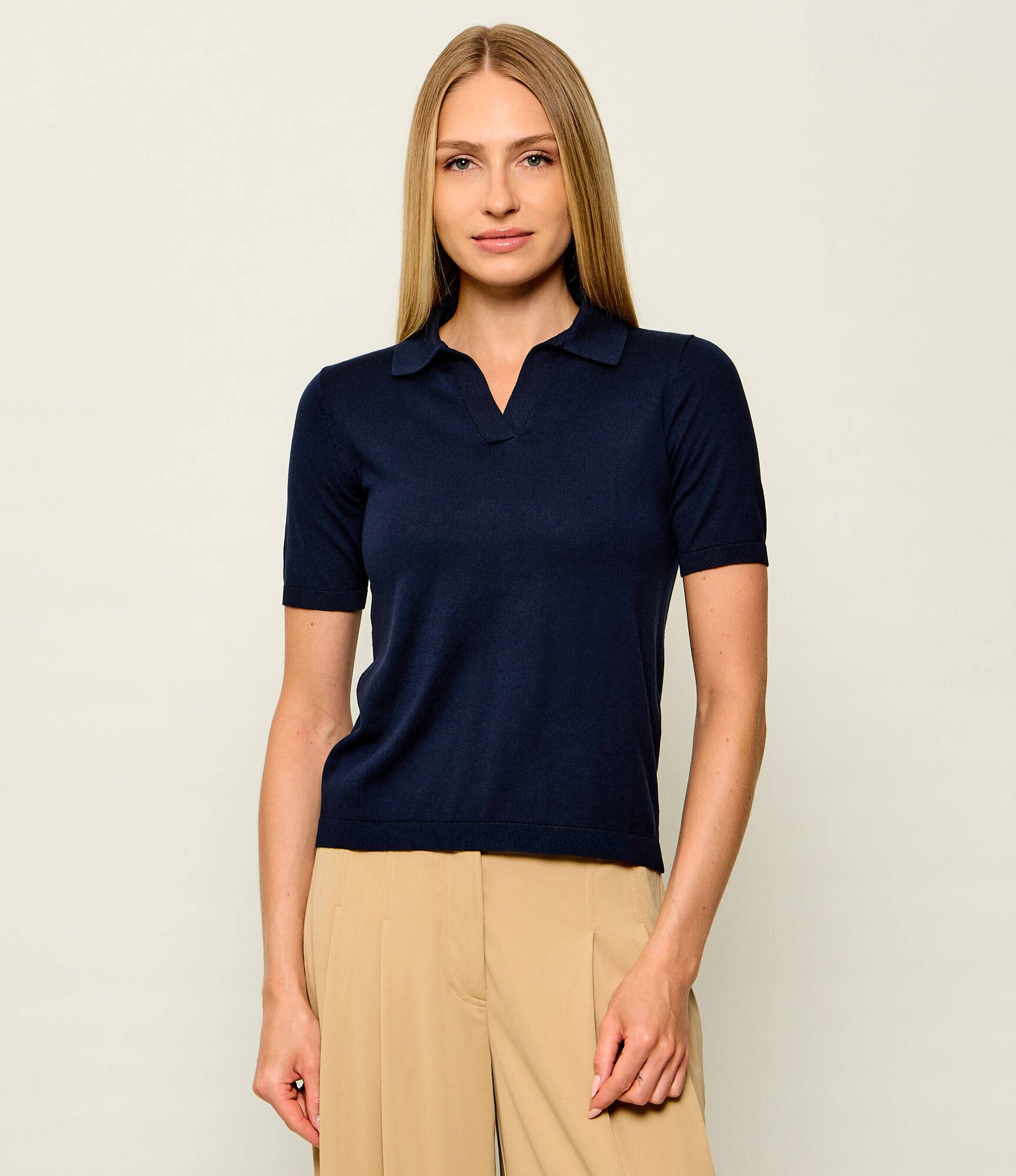 Weekend MaxMara De mătase polo Wkdroncolo | Slim Fit